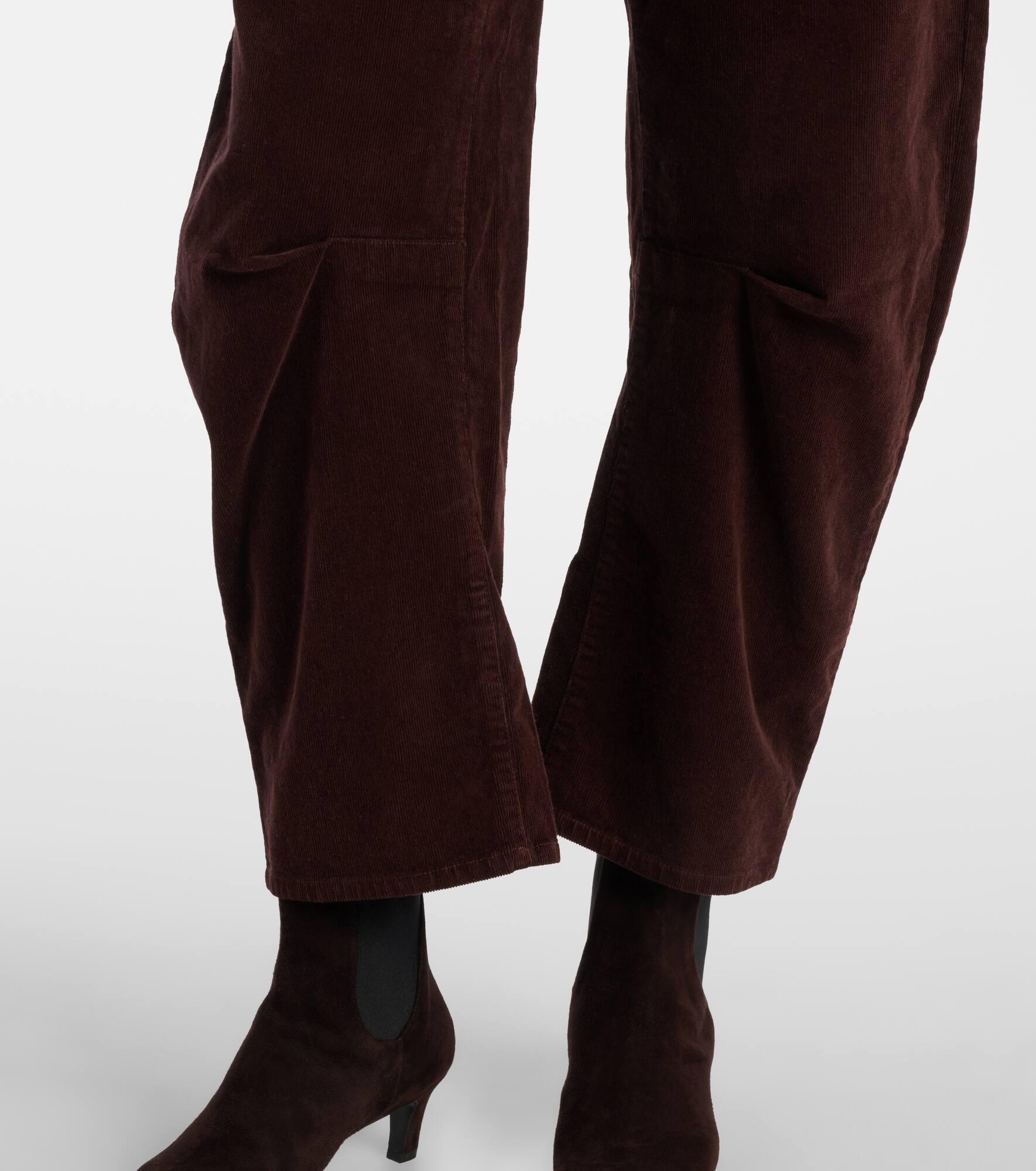 Shon mid-rise barrel-leg pants - 5