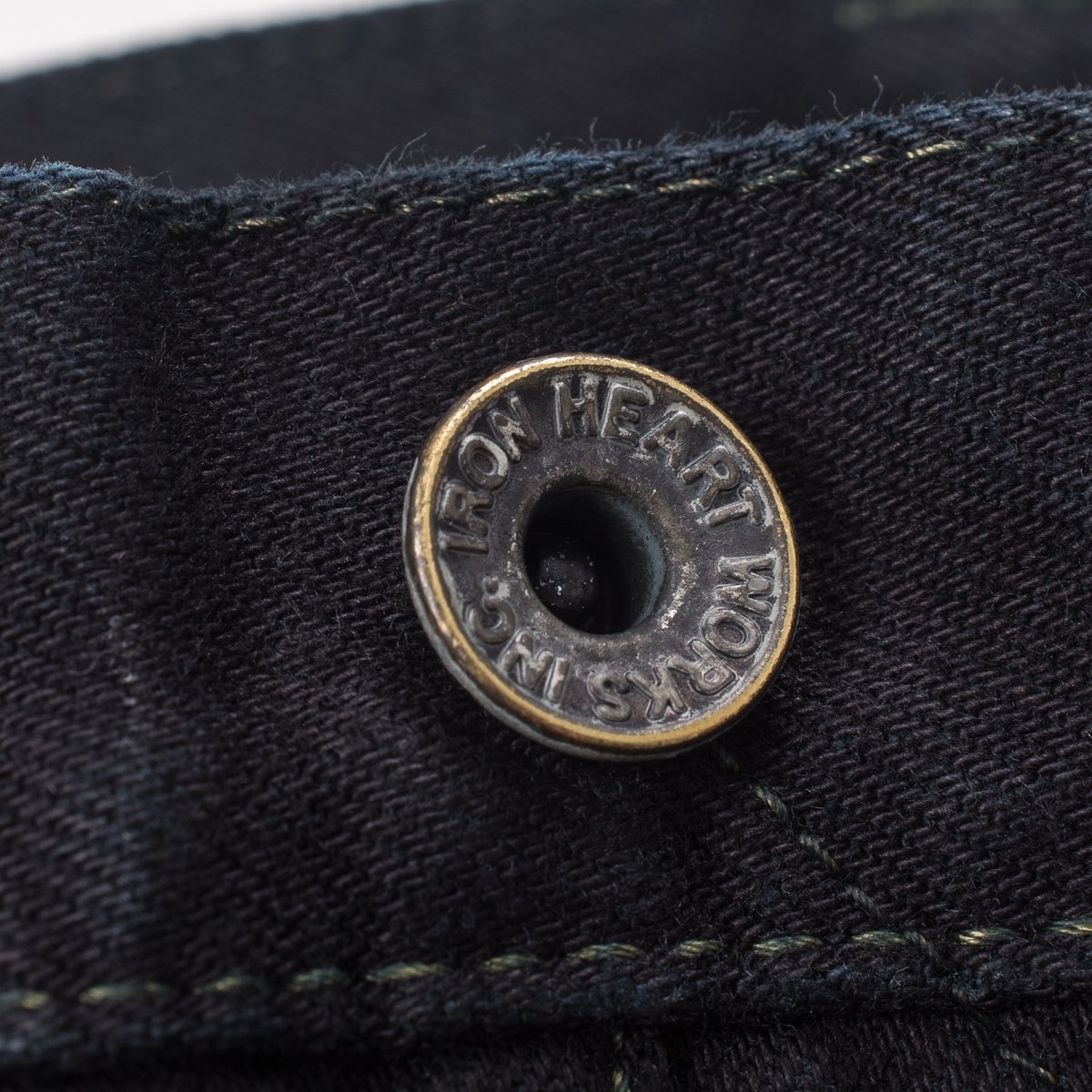 IH-634S-142od 14oz Selvedge Denim Straight Cut Jeans - Indigo Overdyed Black - 11