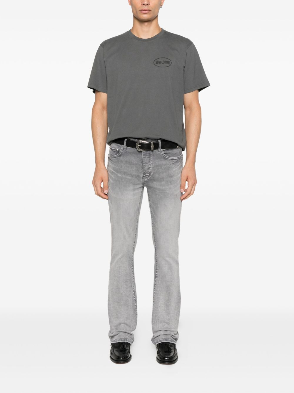 oval-logo cotton T-shirt - 2