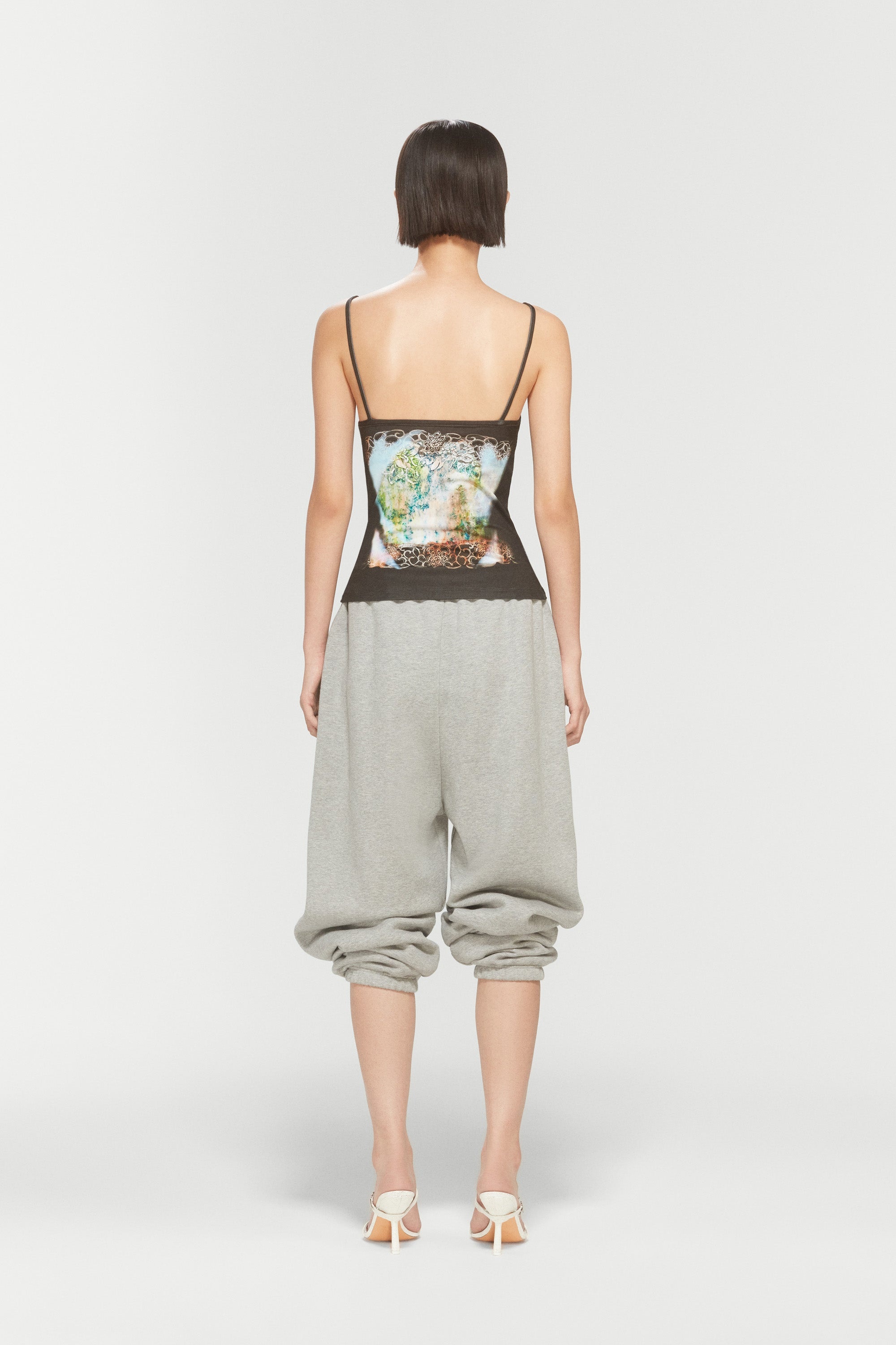 LACE PRINT TANK TOP - 5