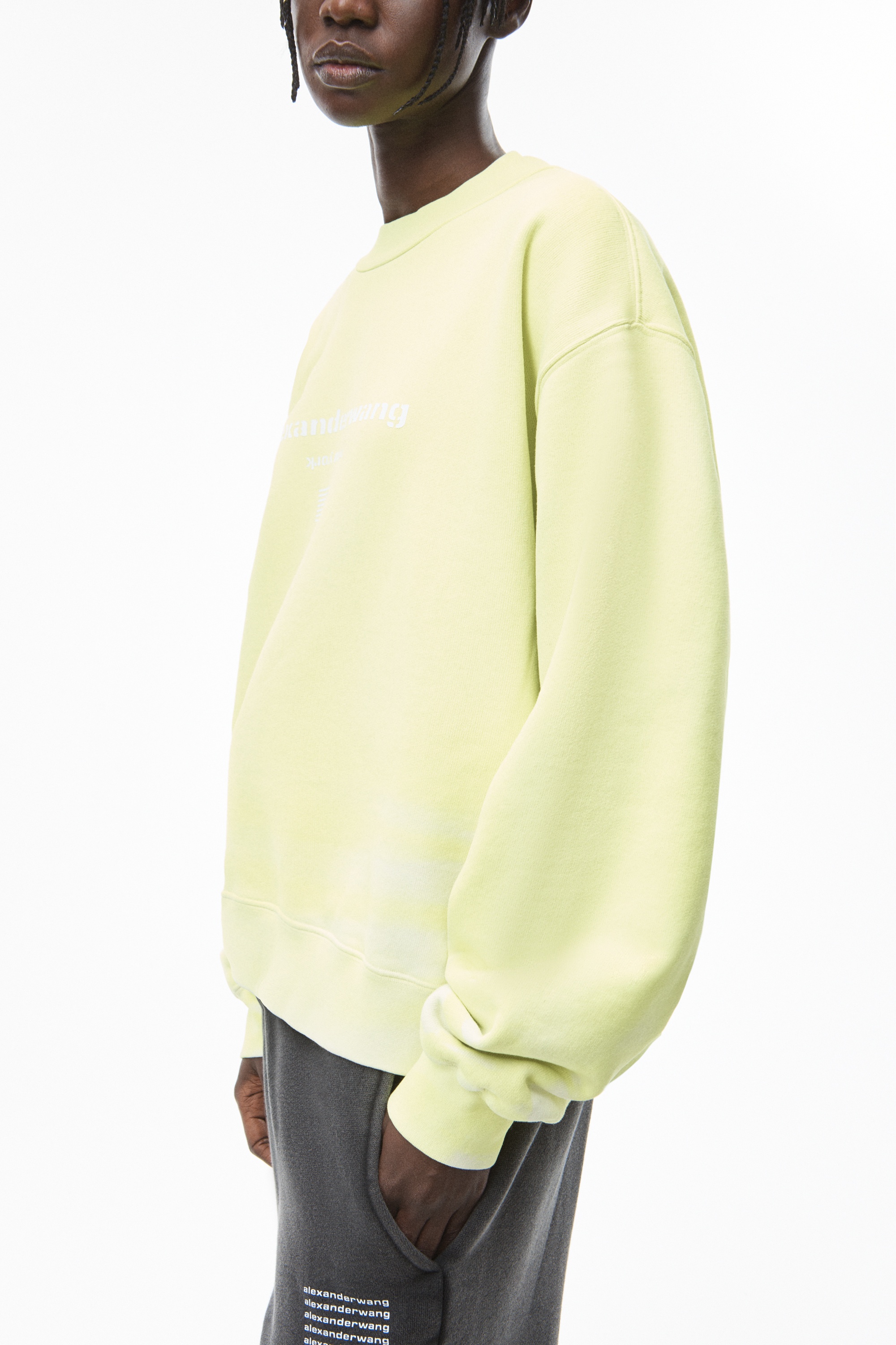 GARMENT DYED SWEATSHIRT IN TERRY - 5