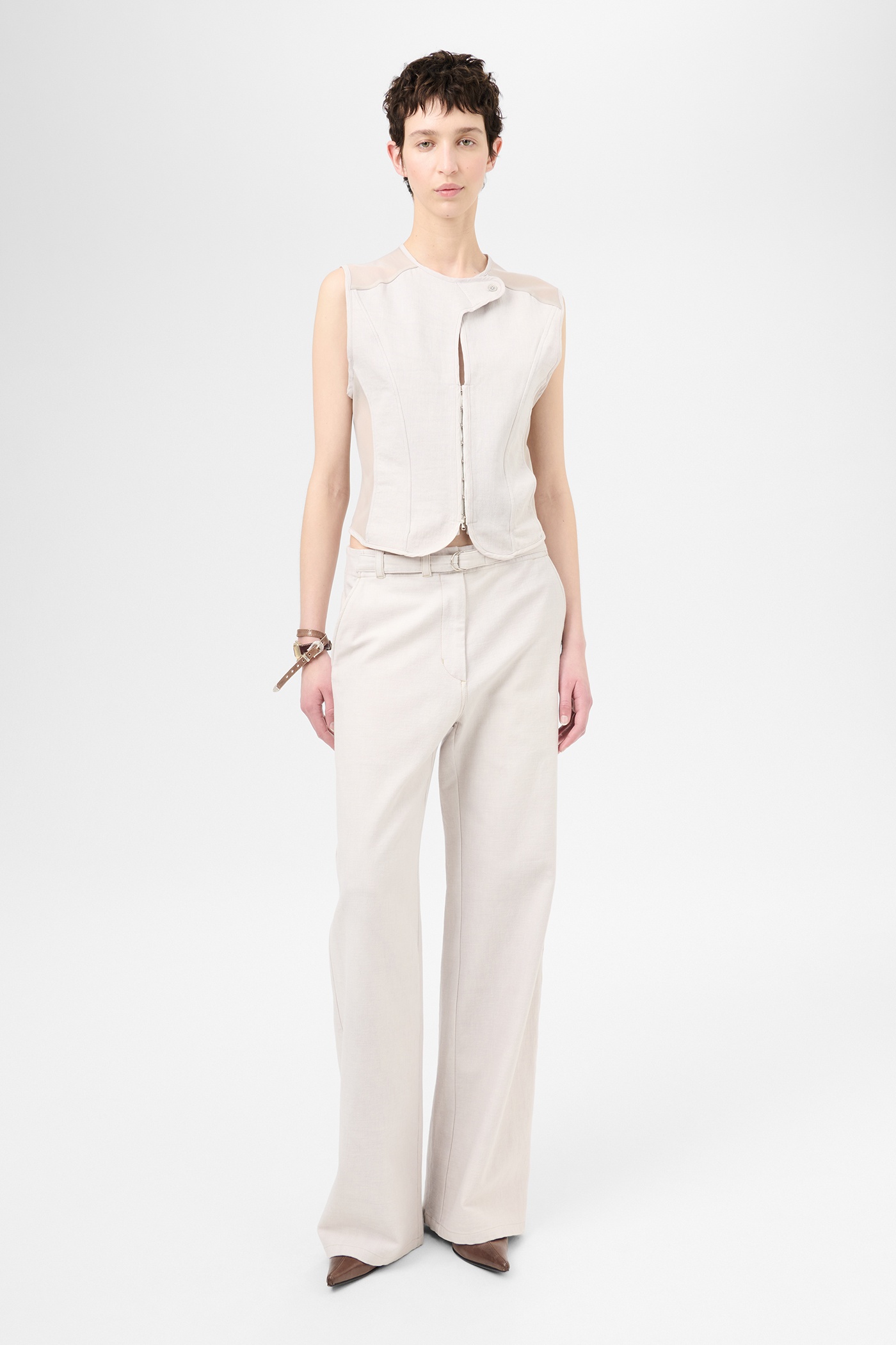 Corset Vest Dust Bunny Disrupted Sateen - 2