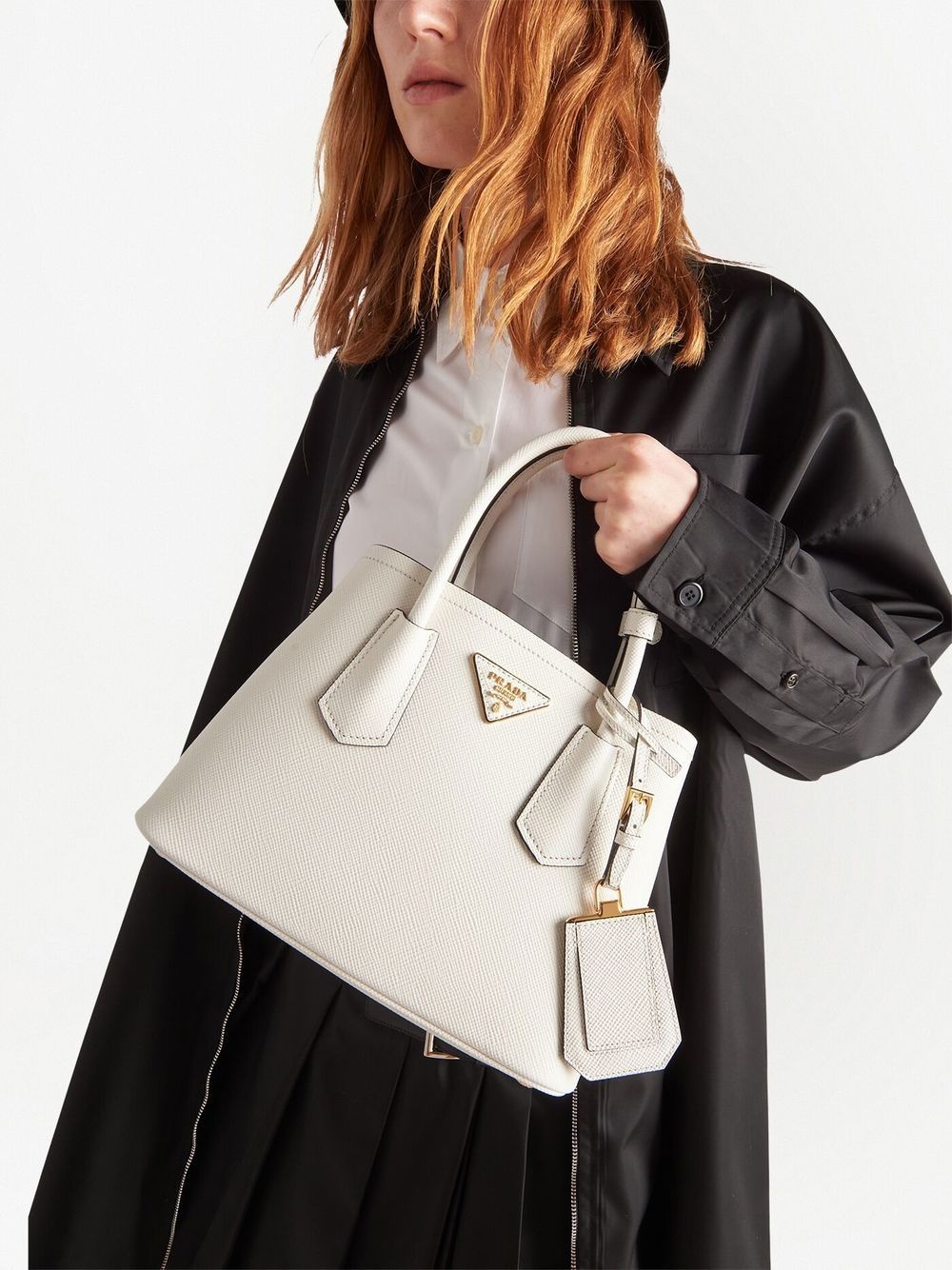 Double Saffiano leather mini bag - 7