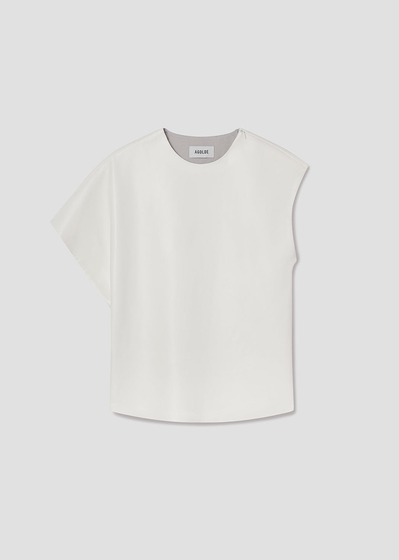 CORRINE TEE (VEGAN LEATHER) IN COLLAGEN 1