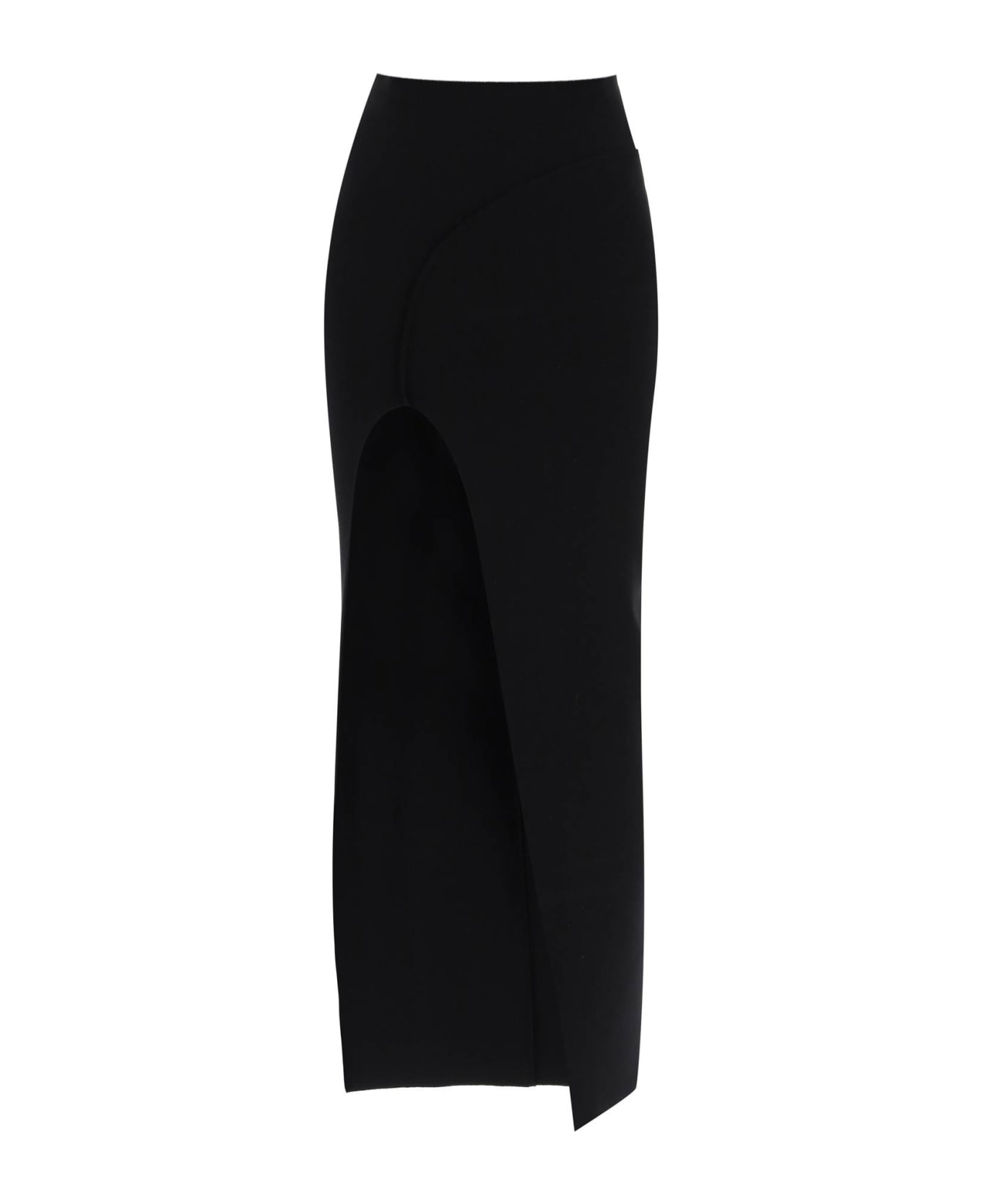 'theresa' Long Skirt With Slit - 1