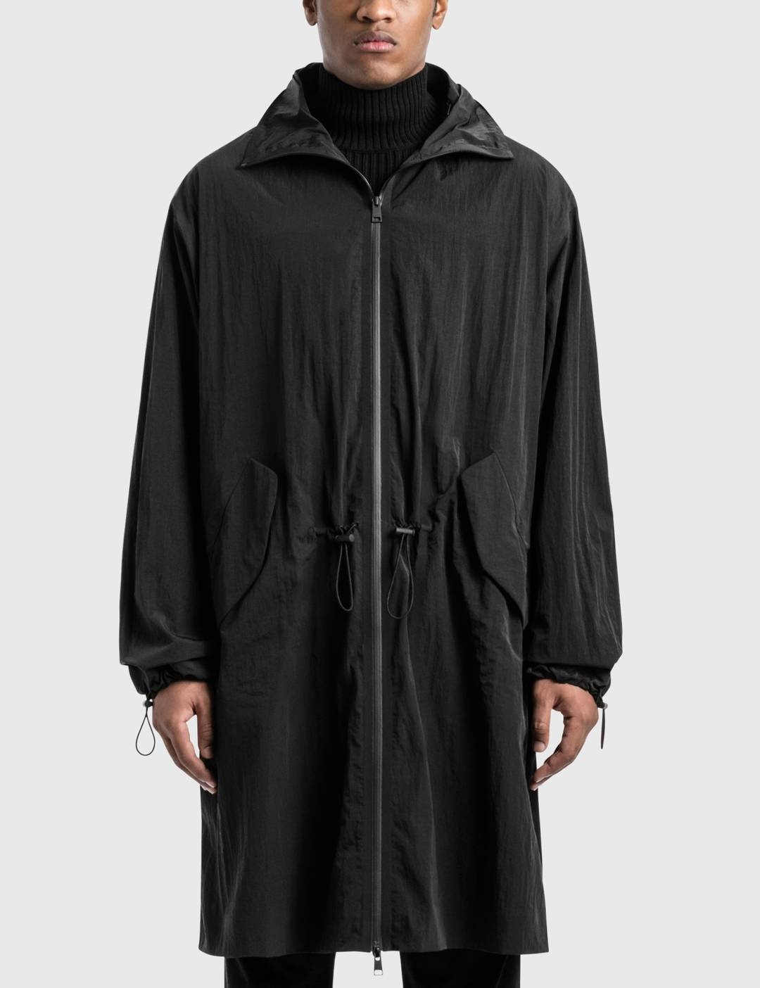 Washed Nylon Parka - 1