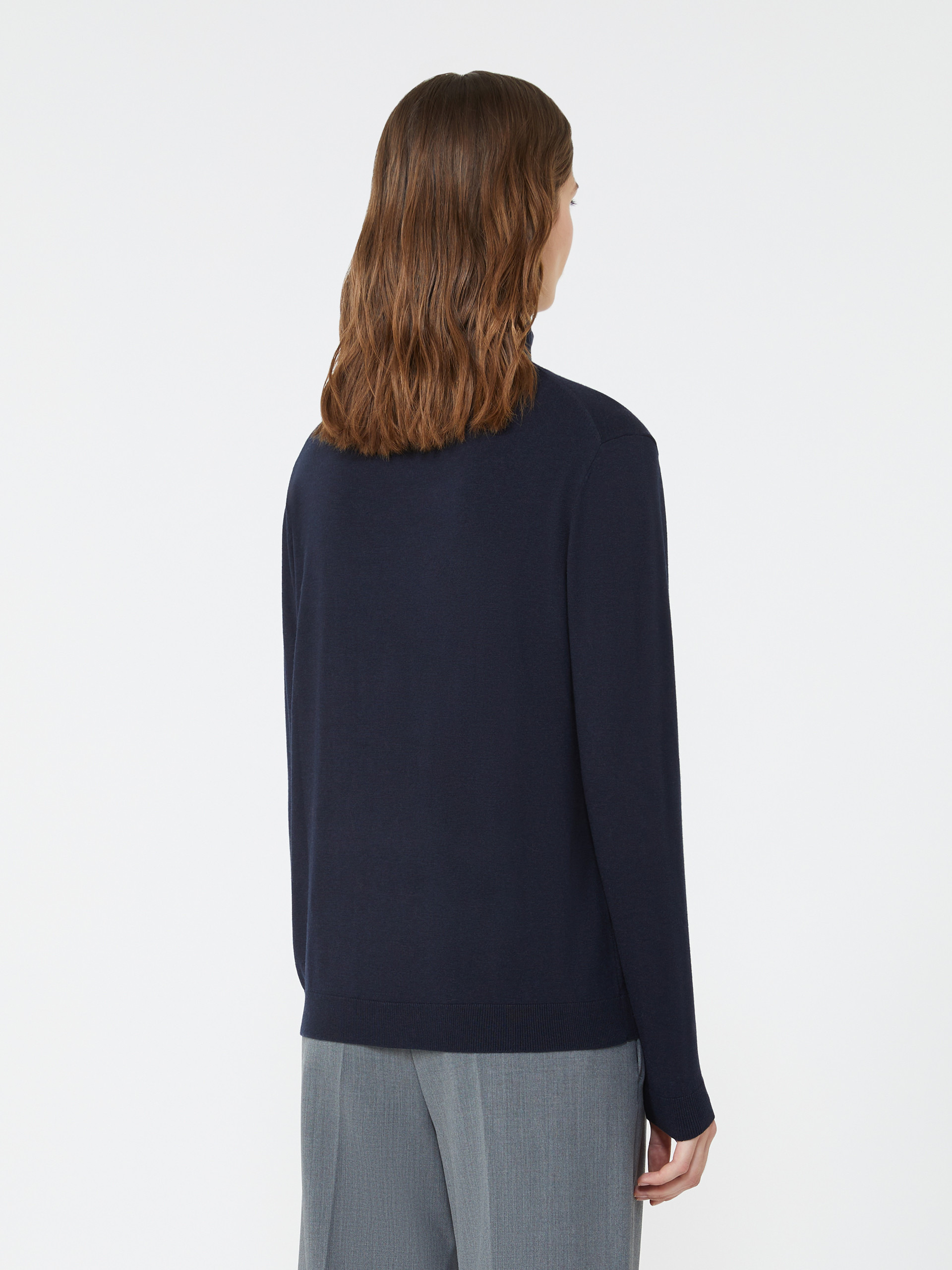 KIKU Wool and silk knit turtleneck - 4