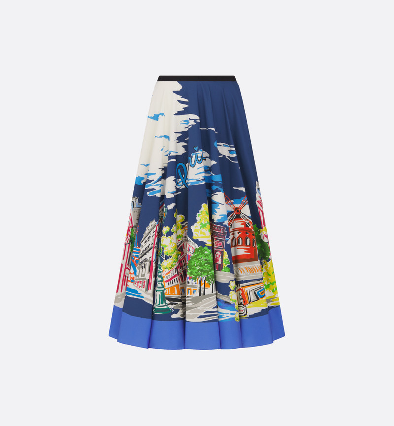 Dior Souvenir Mid-Length Flared Skirt 1