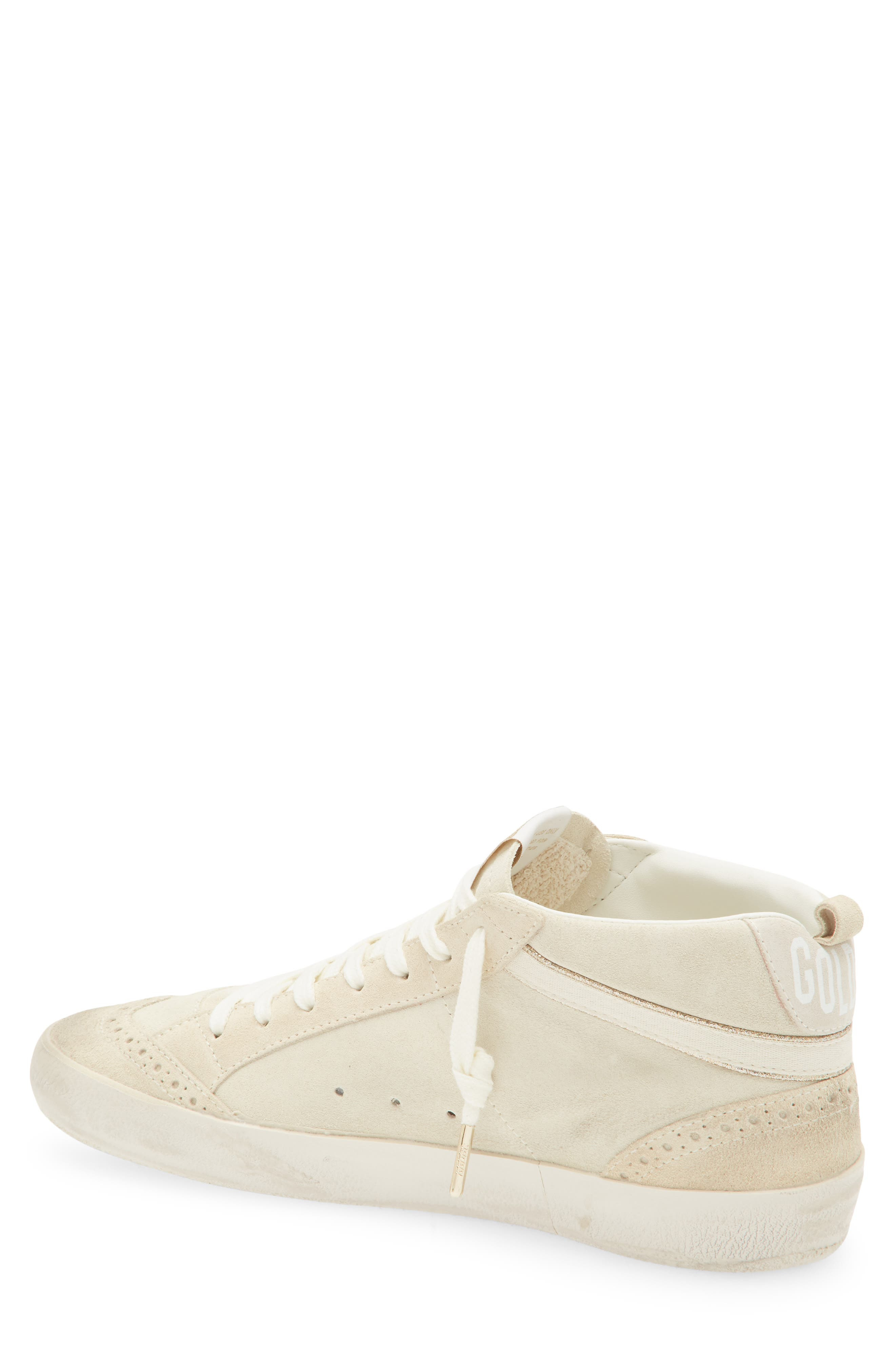 Golden Goose Mid Star Sneaker in Seedpearl/Eggnog/White at Nordstrom - 2