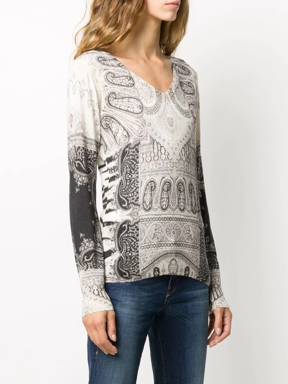 print mix fitted jumper - 3