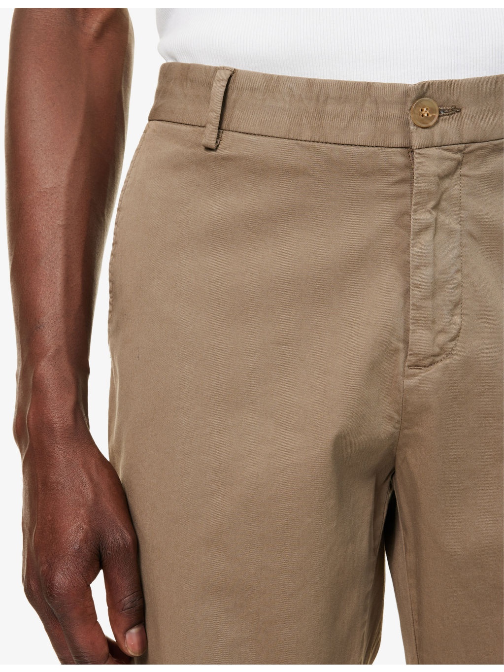 Slim-Fit Tapered-Leg Stretch-Cotton Chinos - 5