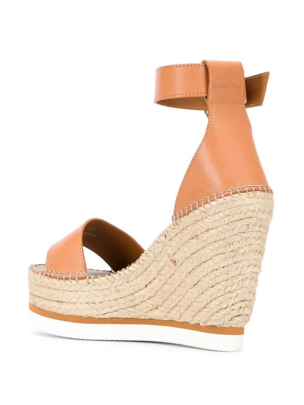 buckled wedge heel sandals - 3