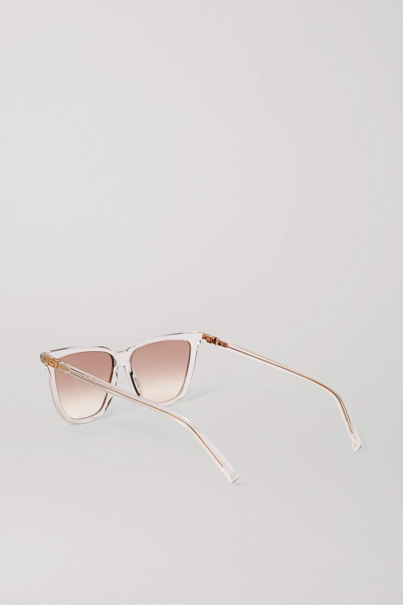 Square-frame acetate and gold-tone sunglasses - 3