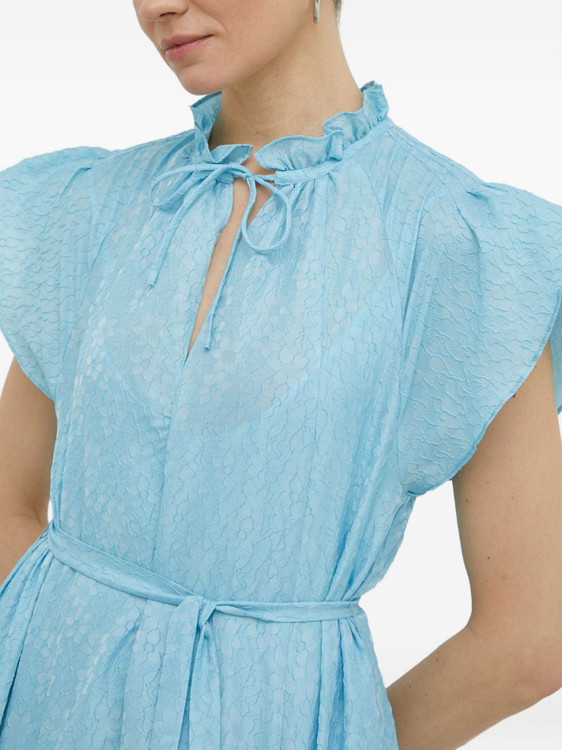 ruffled tie midi dress 5