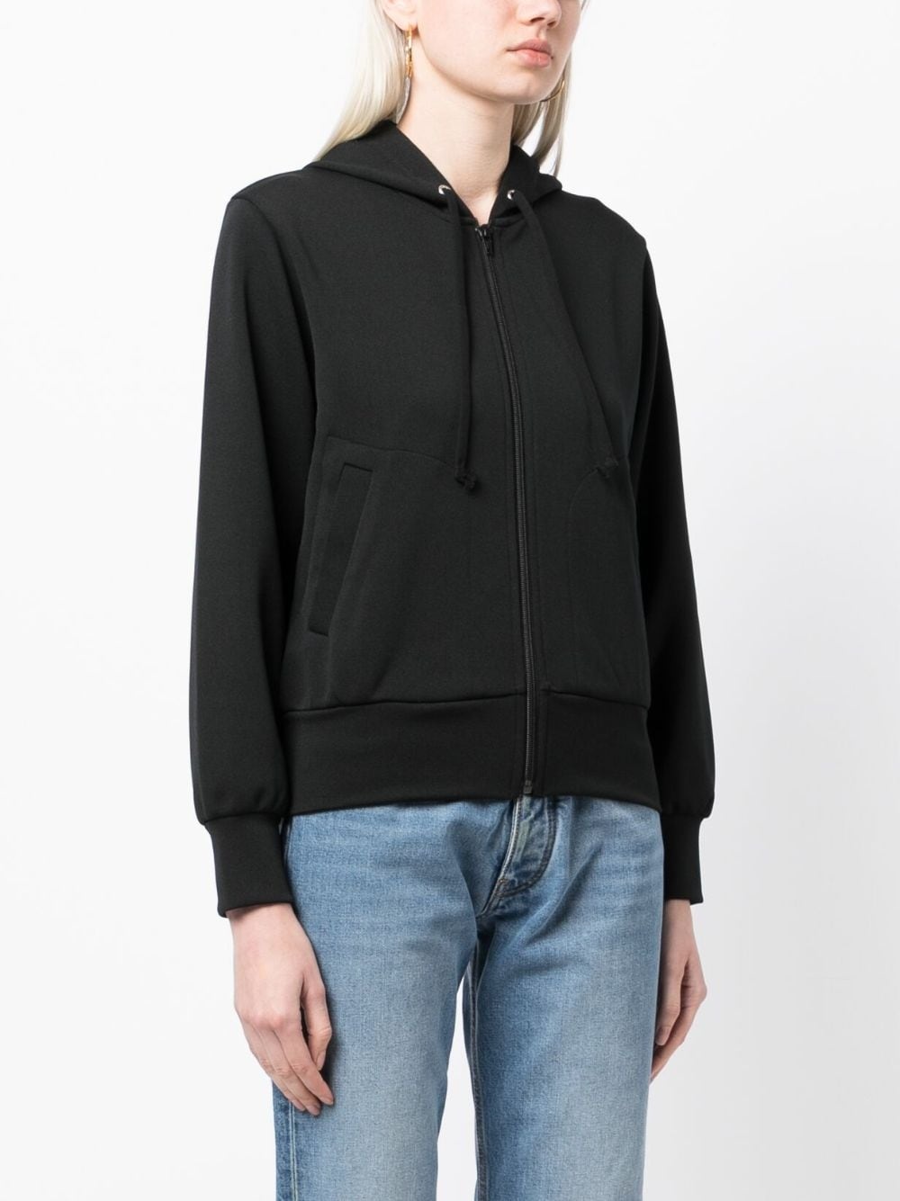logo-appliquÃ© zip-up hoodie - 3
