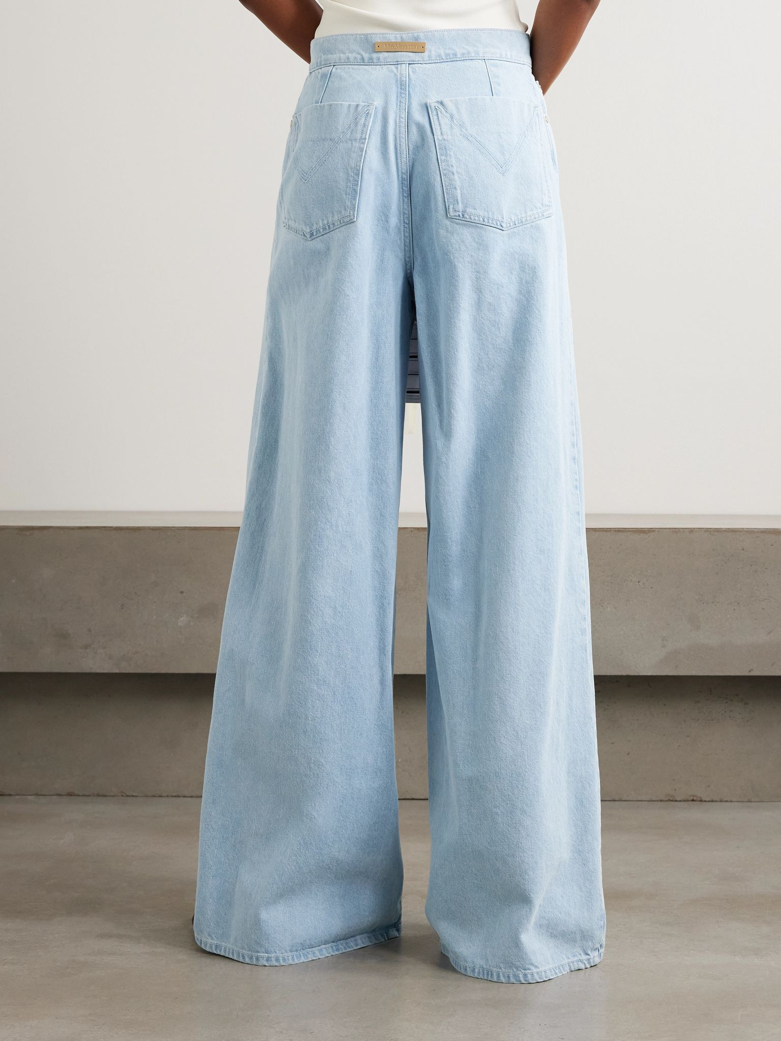 Affari high-rise wide-leg jeans Light blue - 4