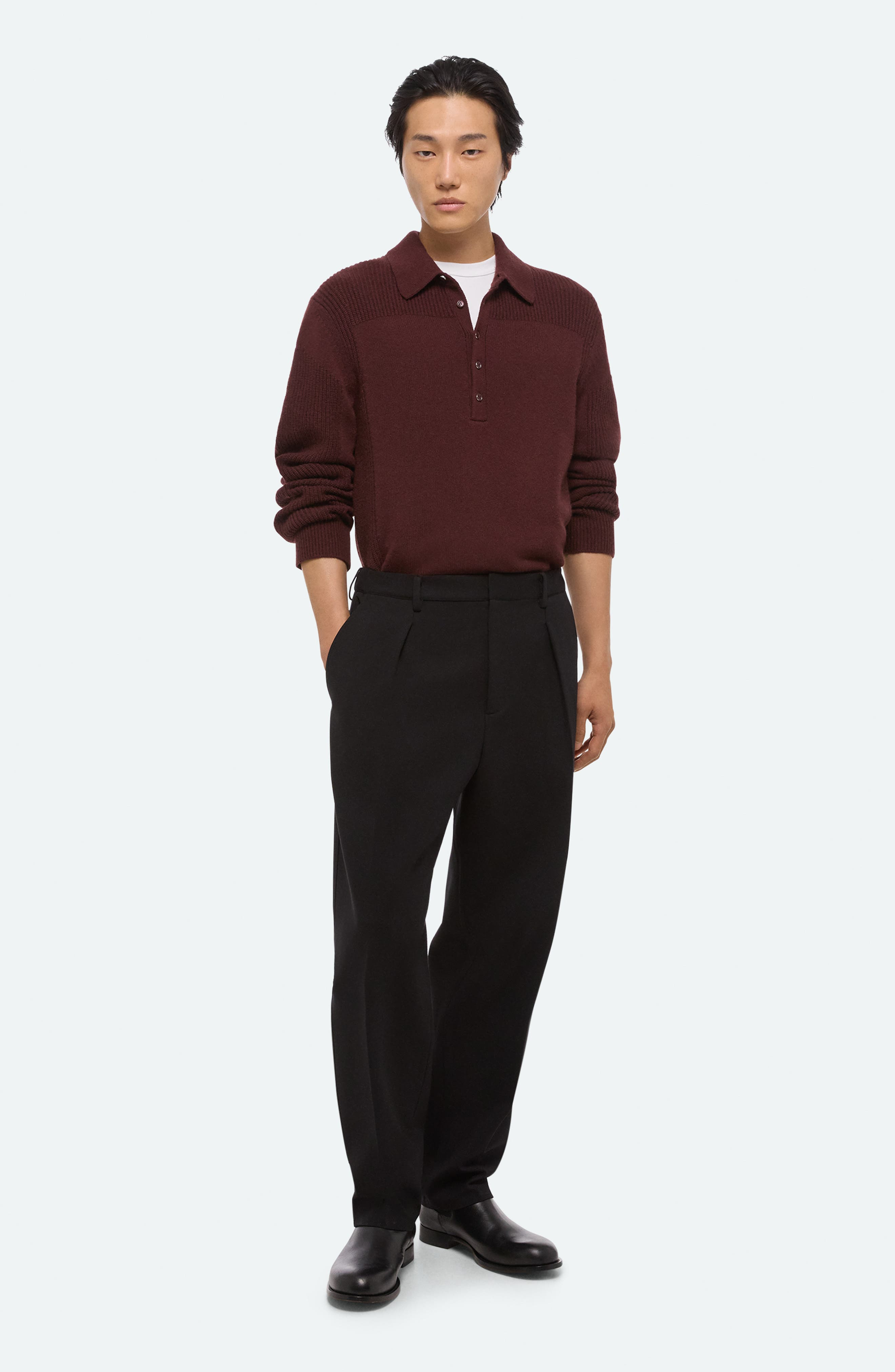 Helmut Lang Zoot Pleat Front Modern Pants in Black at Nordstrom - 6