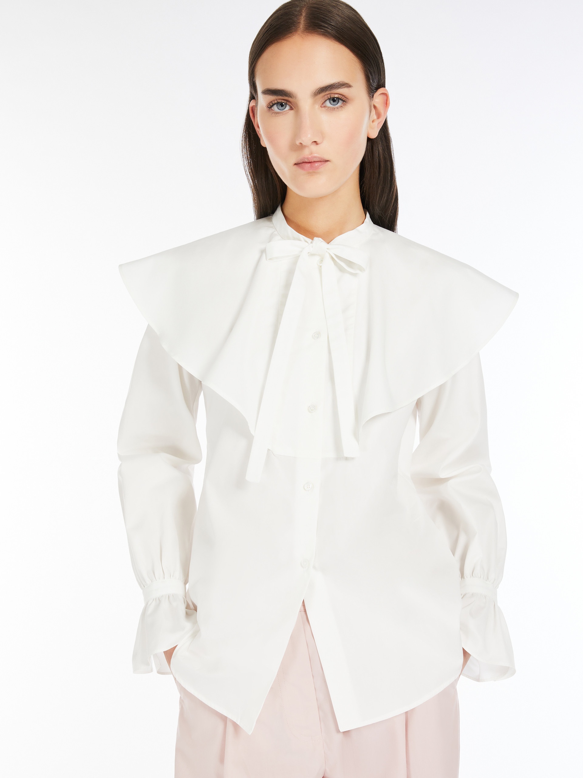 ARSENIO1234 Cotton shirt with cape detail - 5