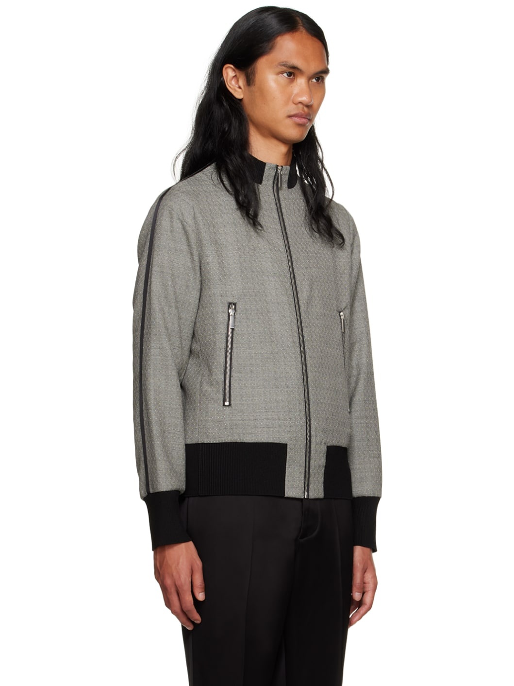 Gray Nº 13 Bomber Jacket - 2