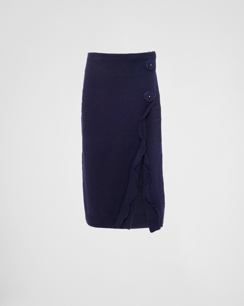 Wool and cashmere skirt with split 1