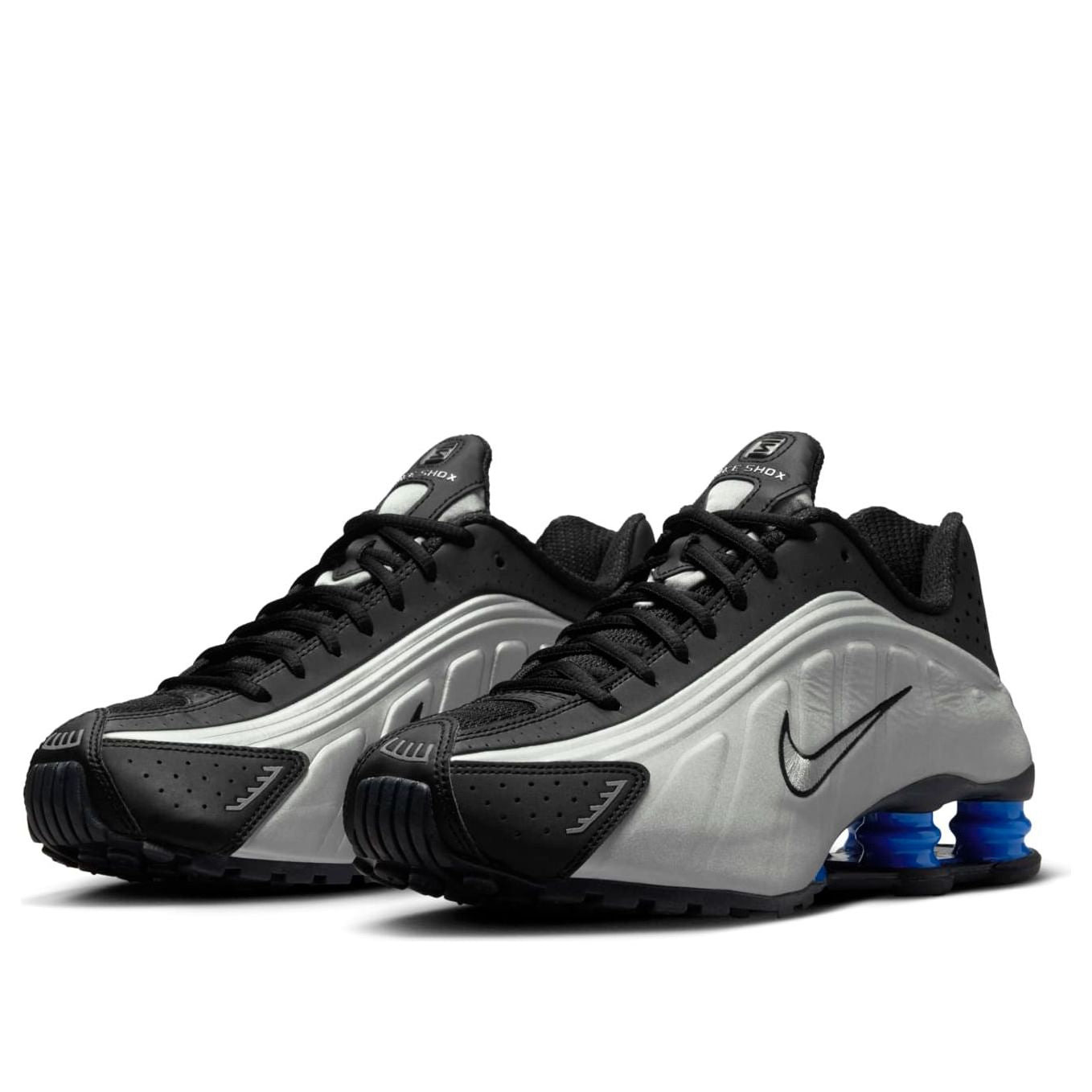 (WMNS) Nike Shox R4 'Metallic Silver Black Racer Blue' AR3565-006 - 3