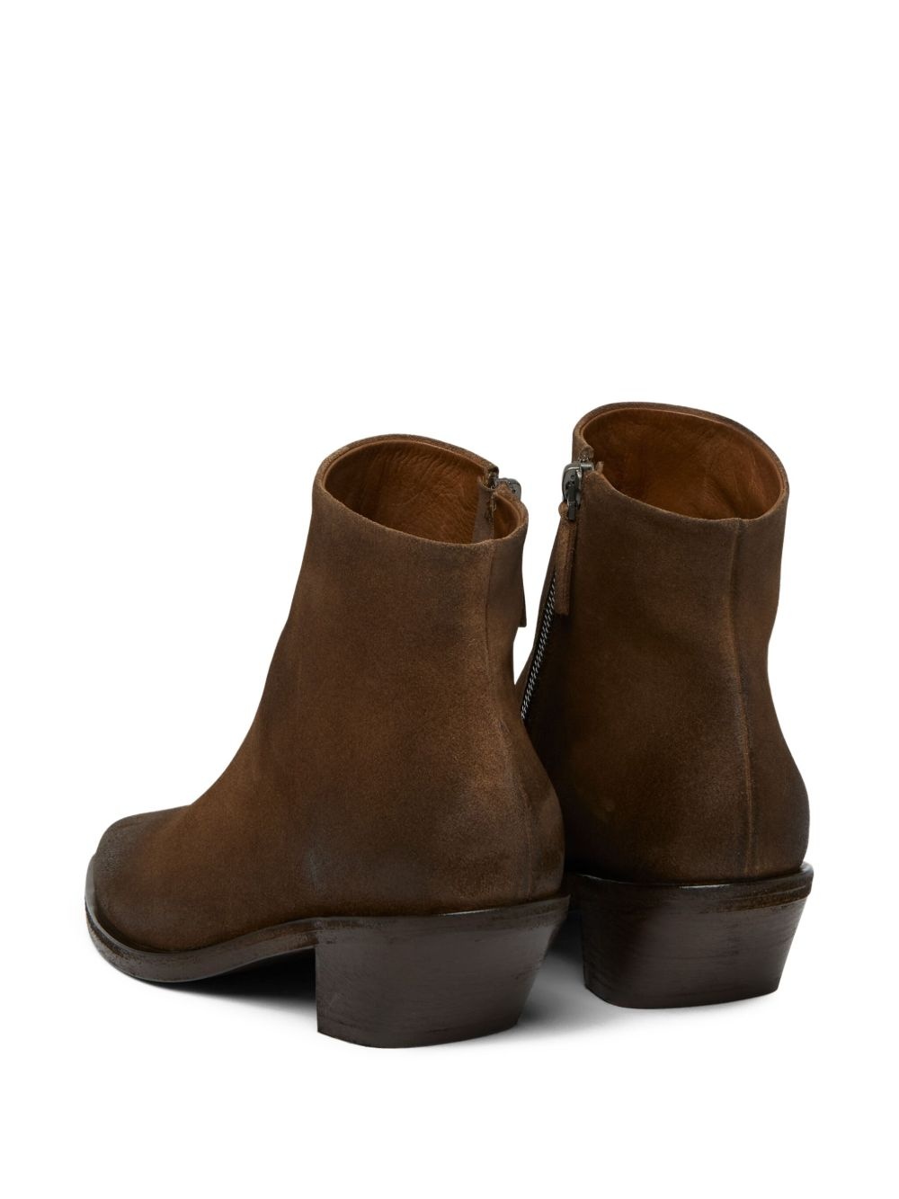 pointed-toe zip boots - 3