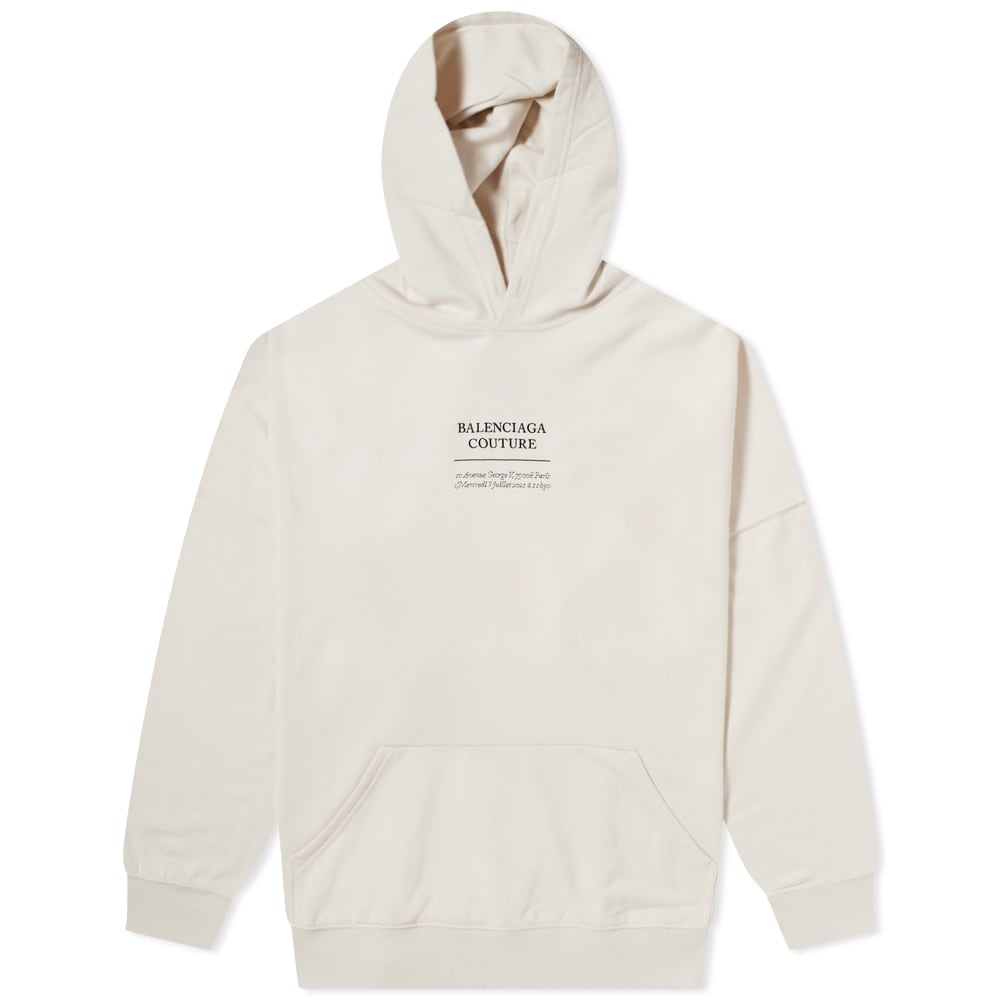 Balenciaga Oversized Couture Logo Popover Hoody - 1