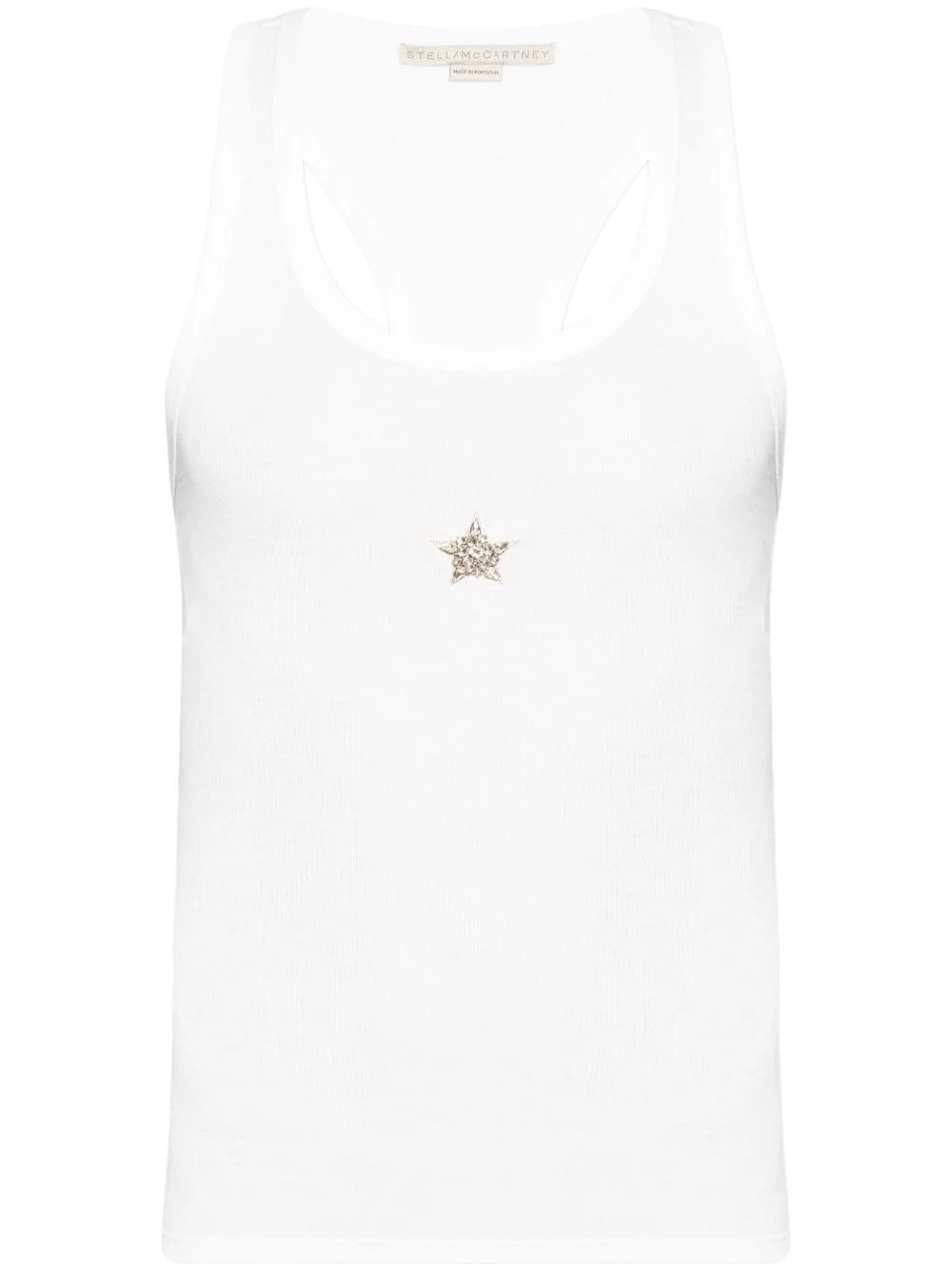 star-appliqué lyocell tank top - 1