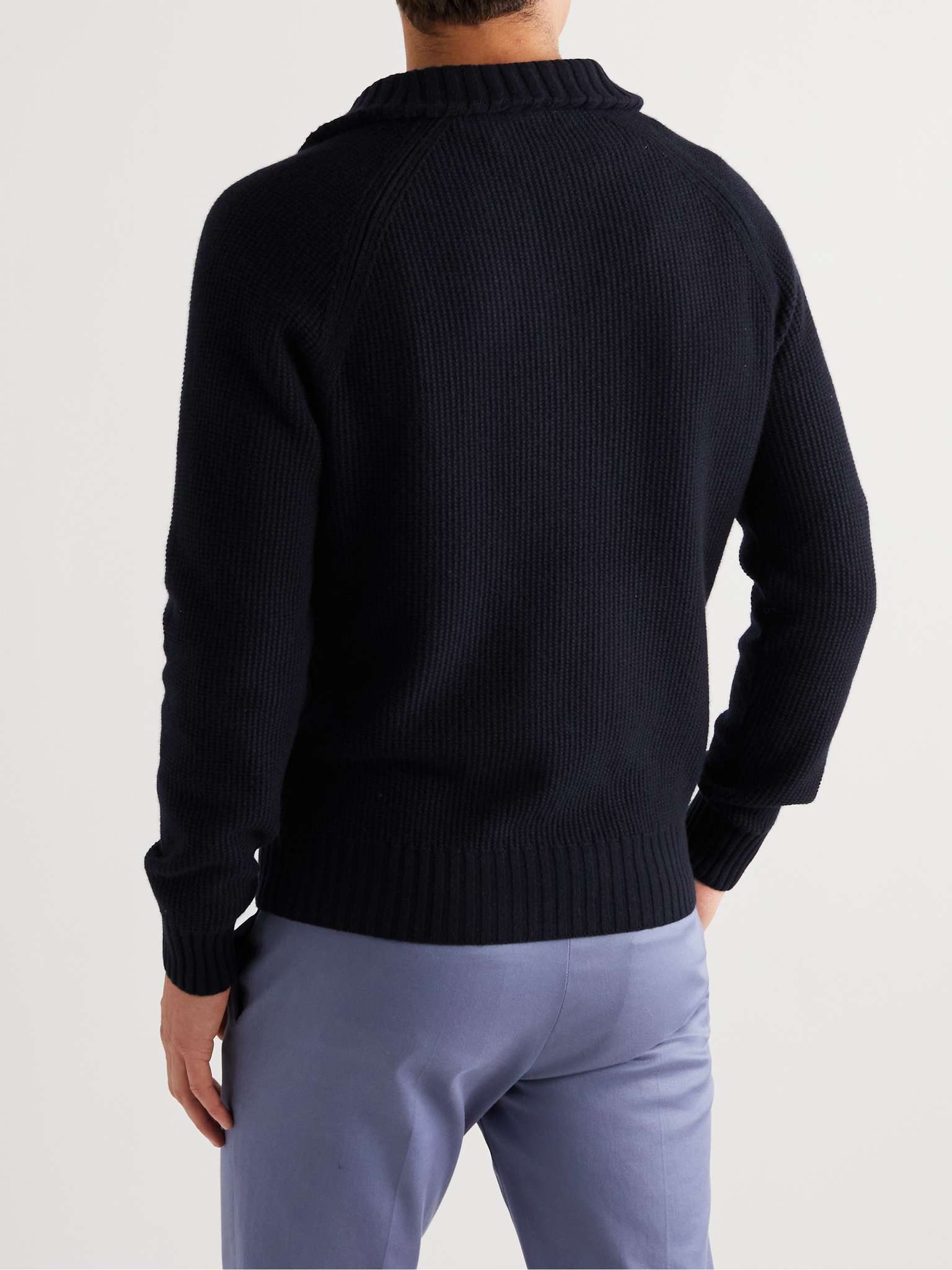 Roadster Mezzocollo Half-Zip Cashmere Sweater - 4