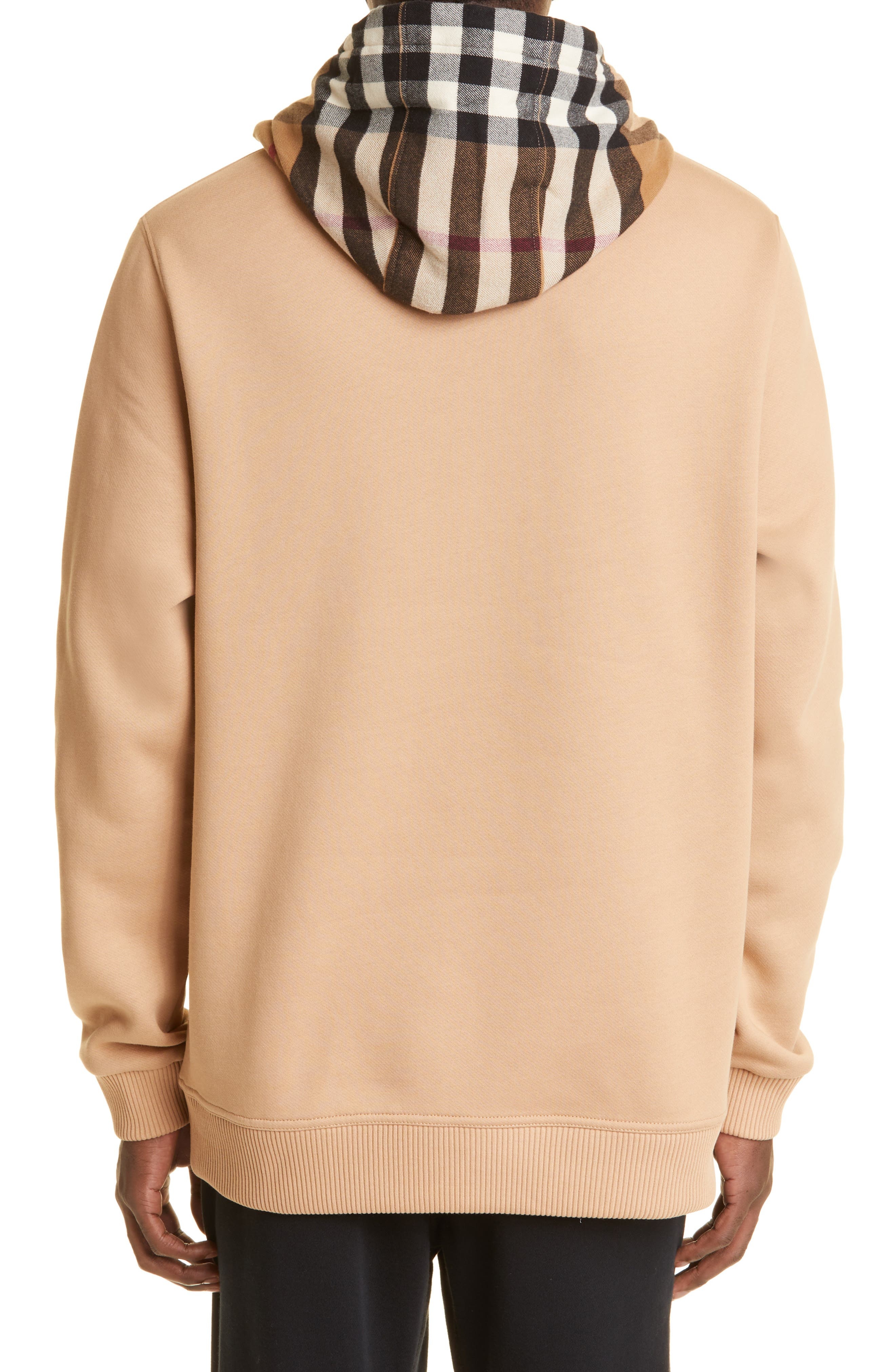 Check Cotton Blend Hoodie - 2