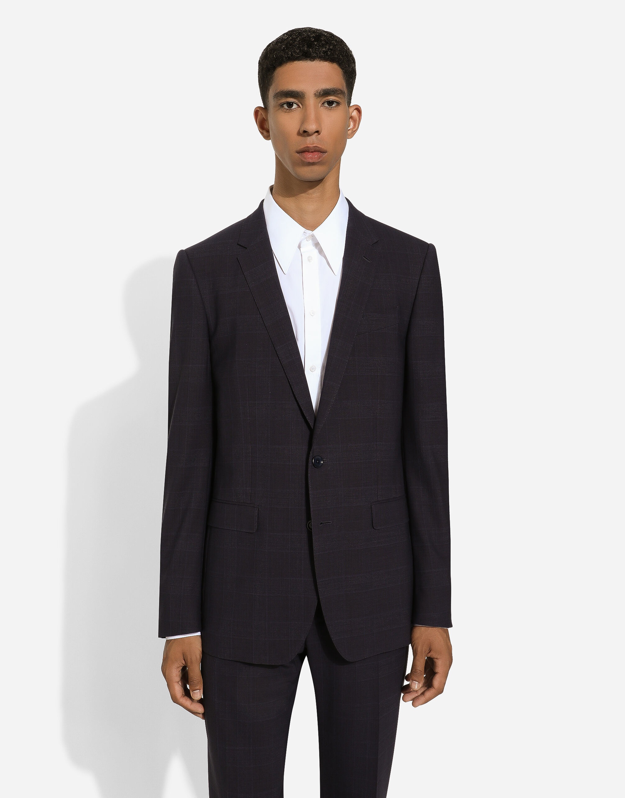 Single-breasted glen plaid Martini-fit suit - 4