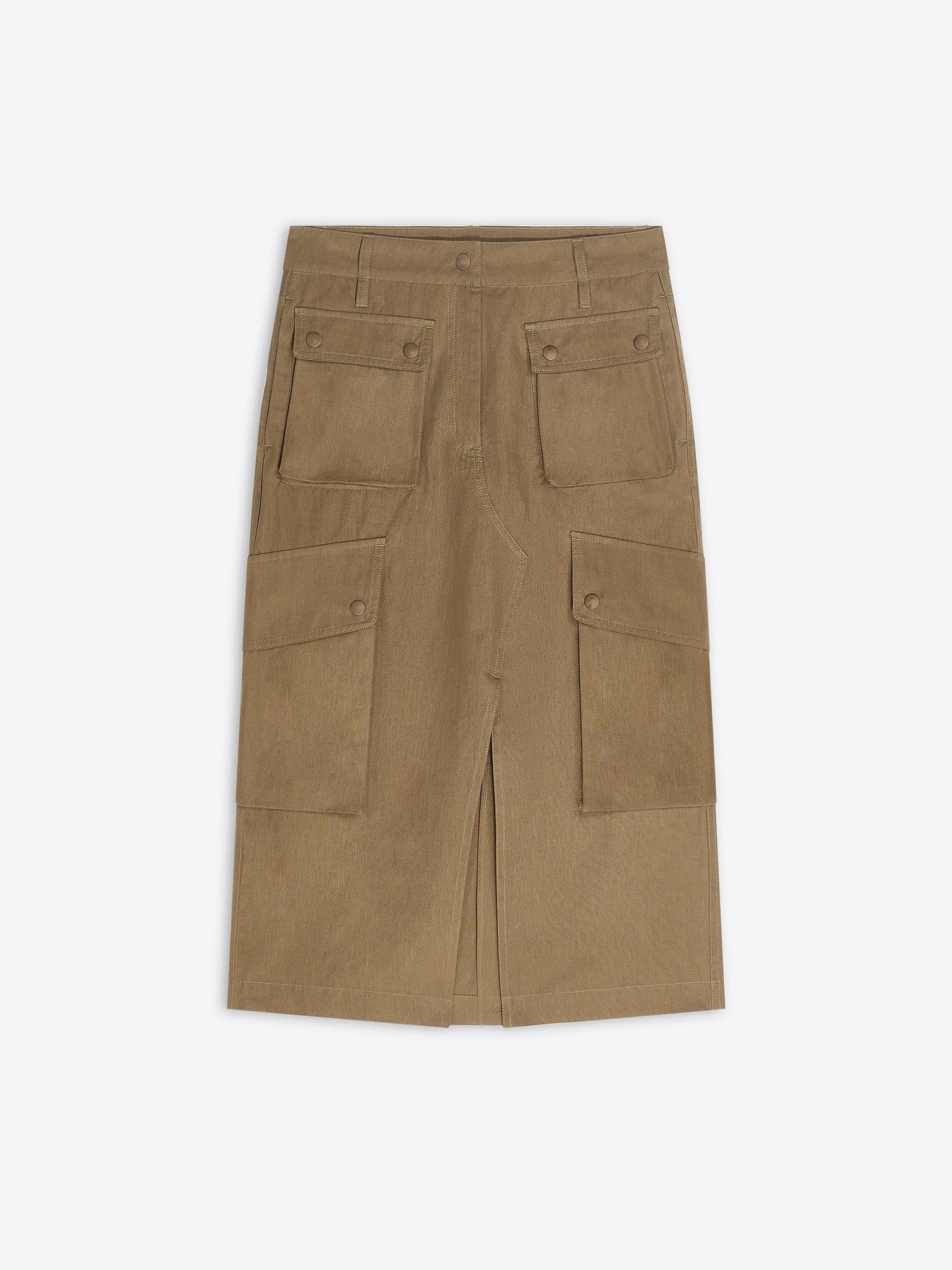 COTTON POPLIN CARGO SKIRT - 1