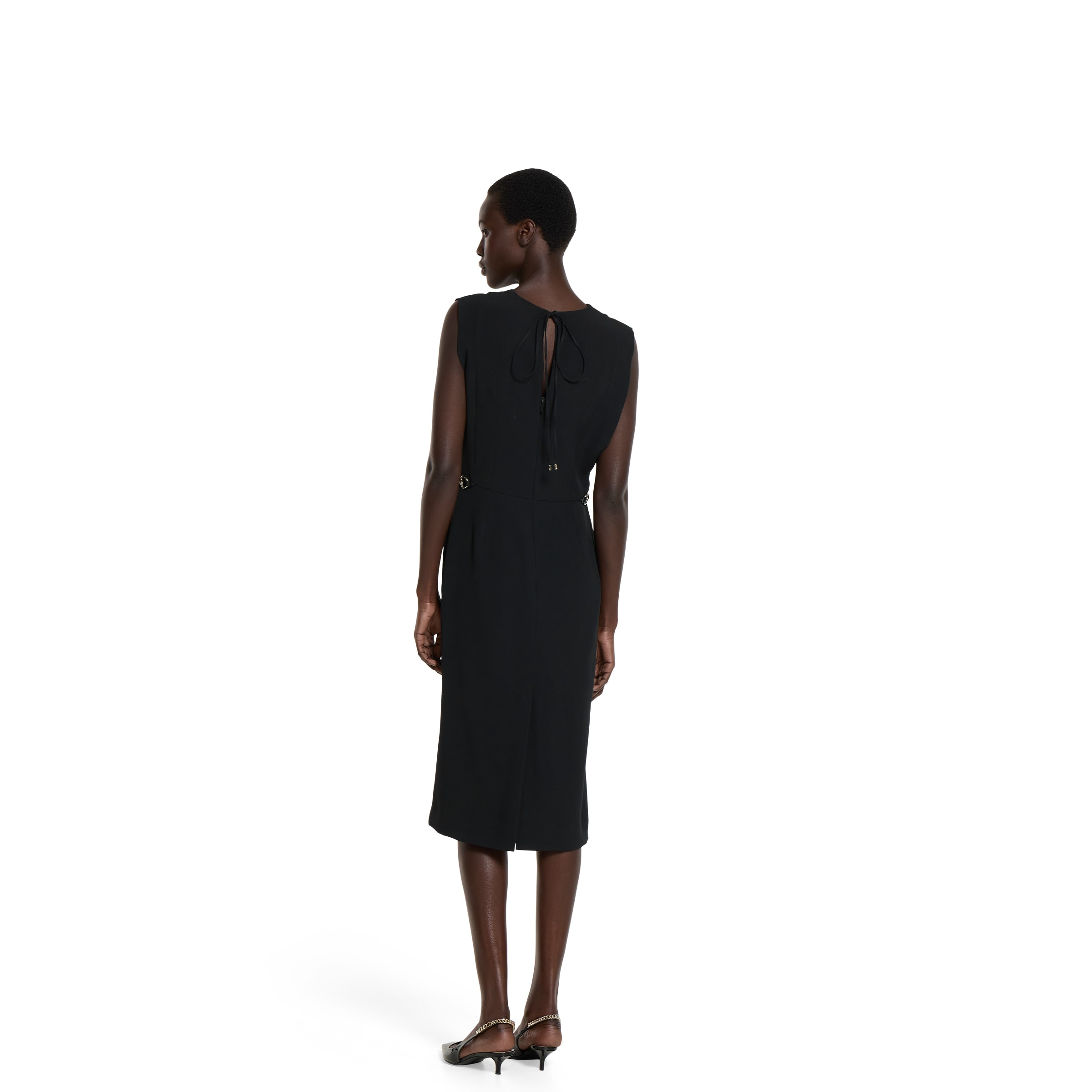 Satin dress with Horsebit - 4