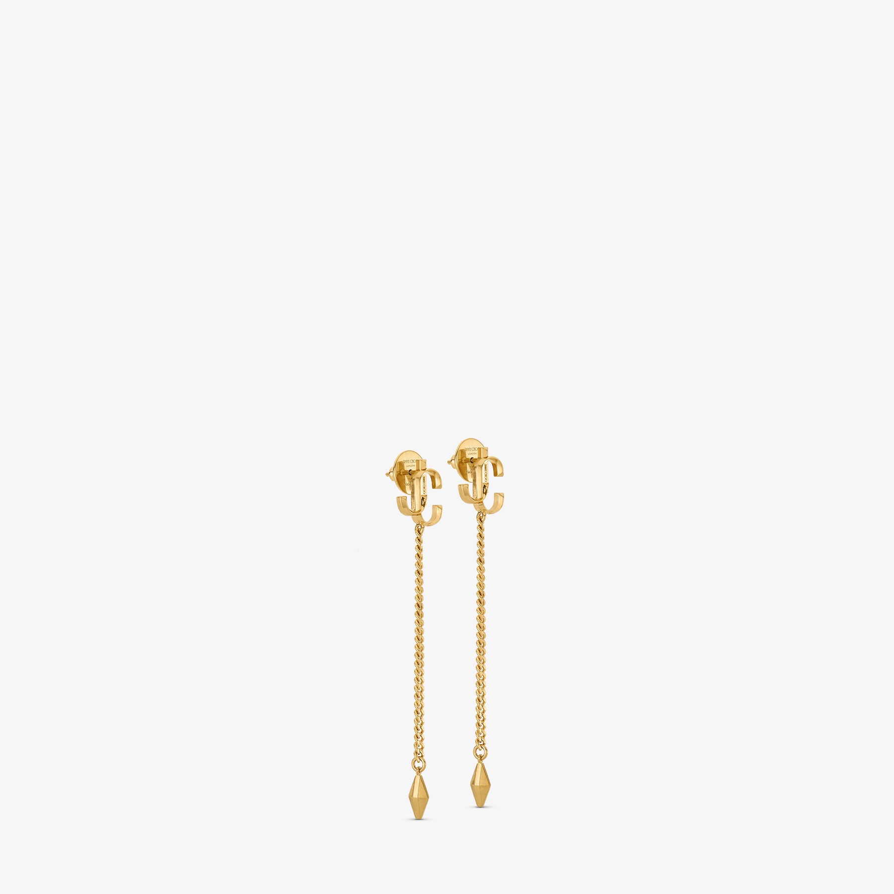 Diamond JC Drops
Gold-Finish JC Drop Earrings - 4