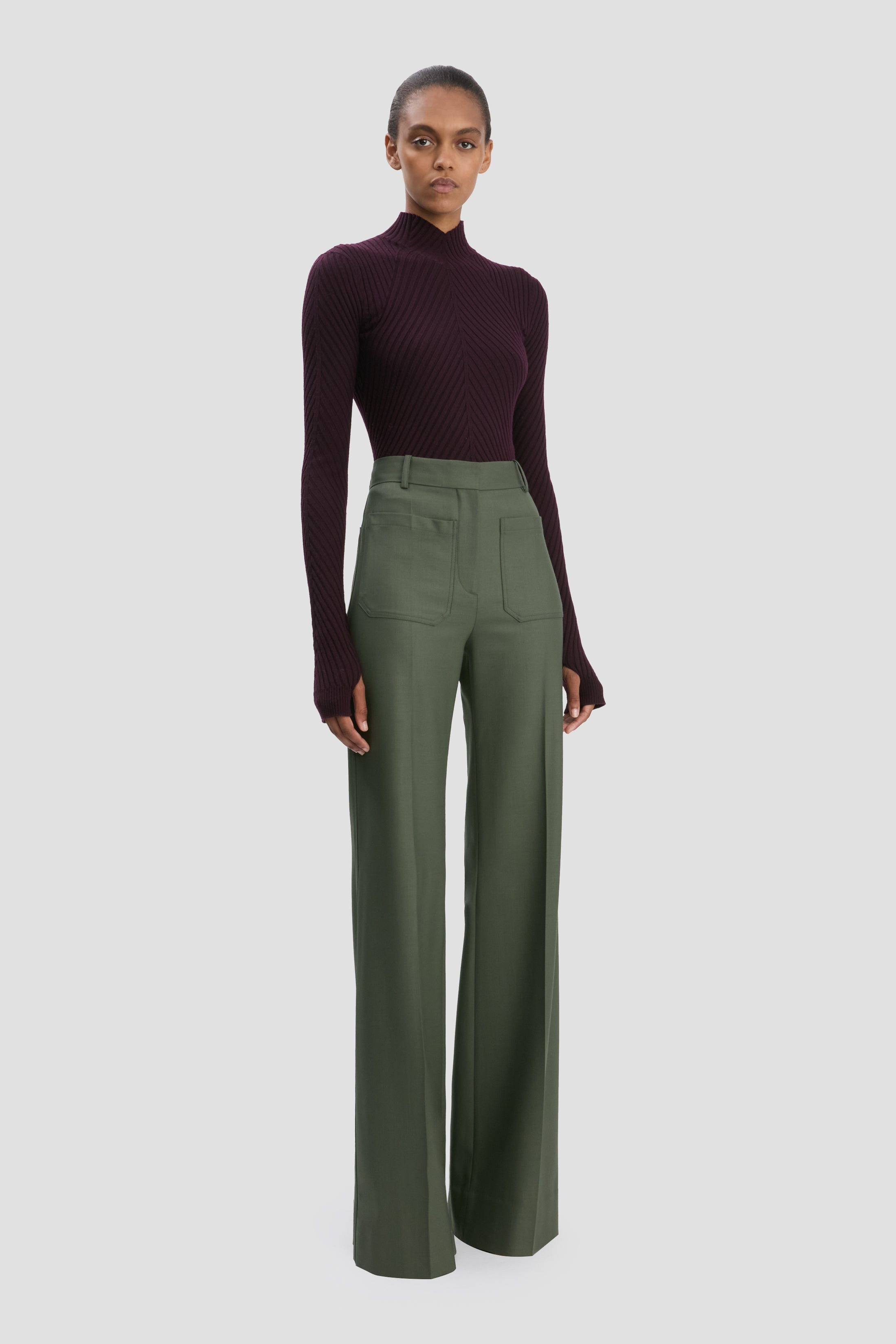 Alina Trouser In Oregano - 3