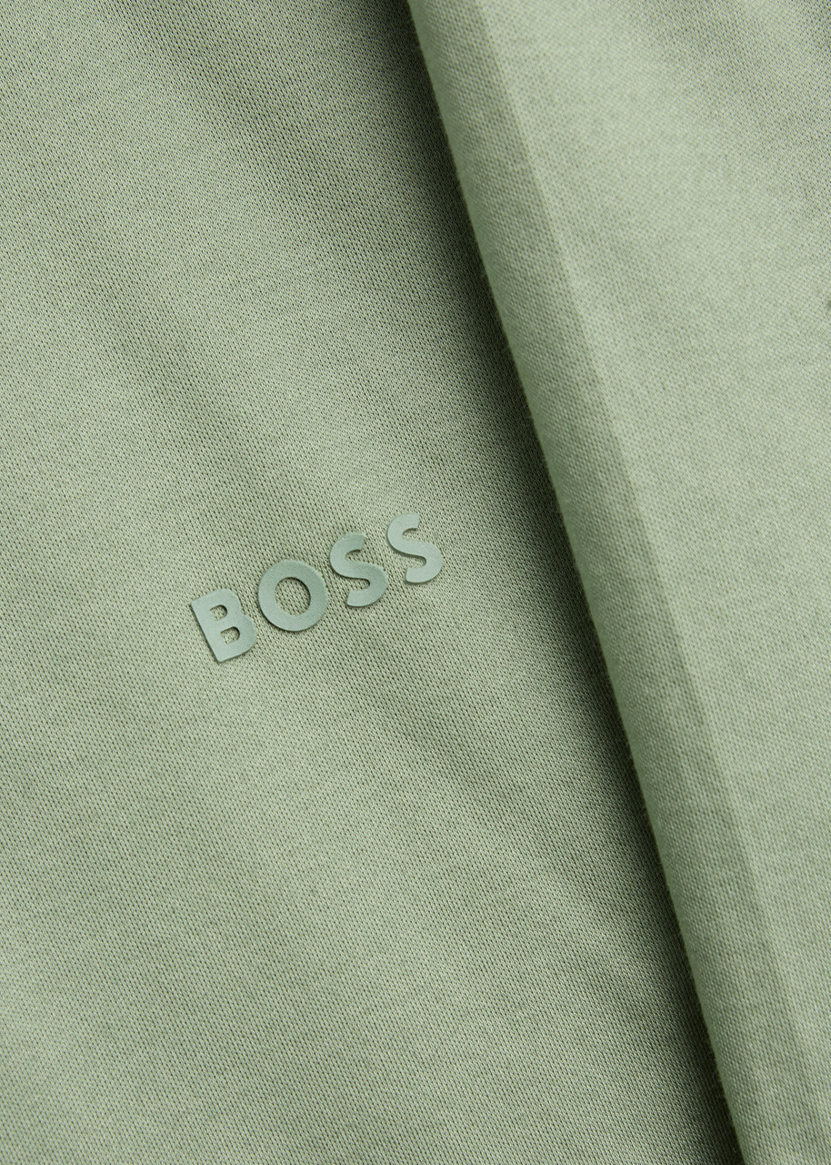 Boss Striped Collar Cotton Polo Shirt - 5