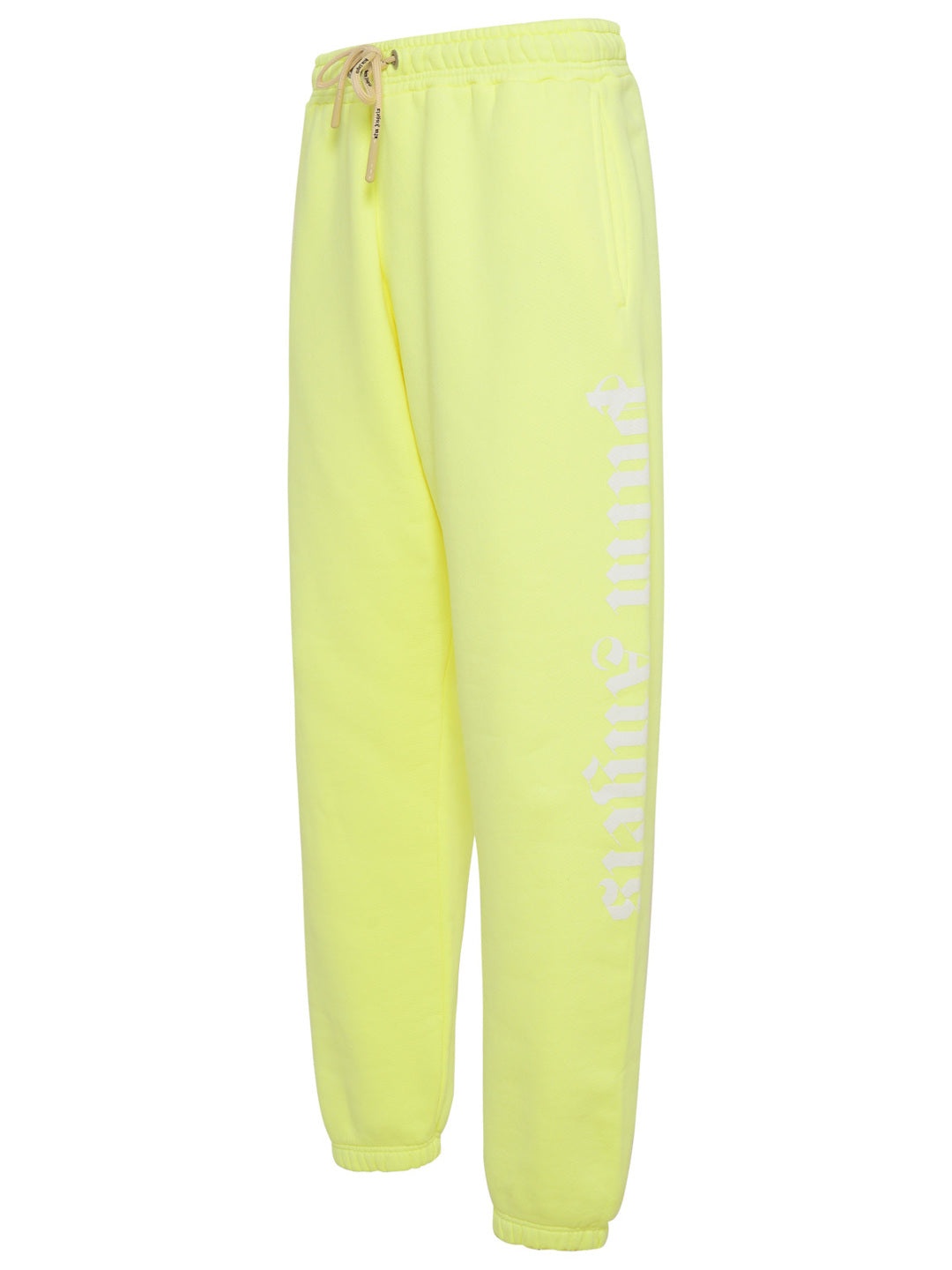 PALM ANGELS Neon Yellow Cotton Track Suit Pants - 2