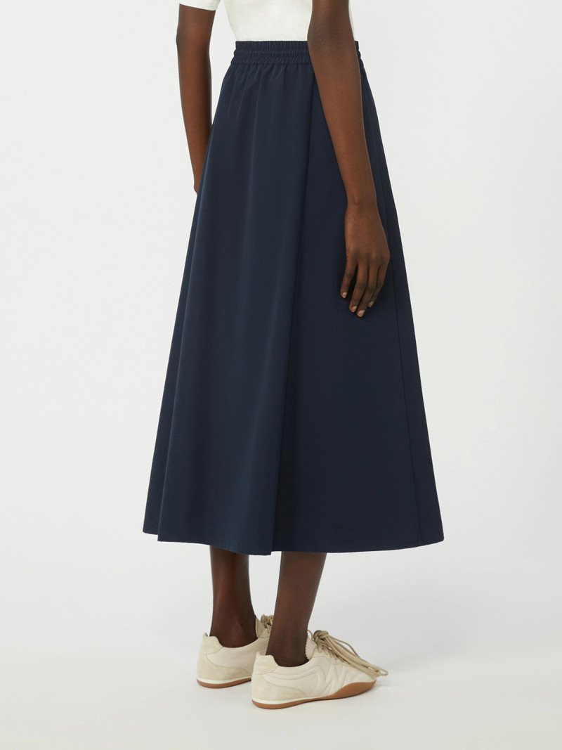 FOLK Technical fabric and jersey skirt - NAVY 4