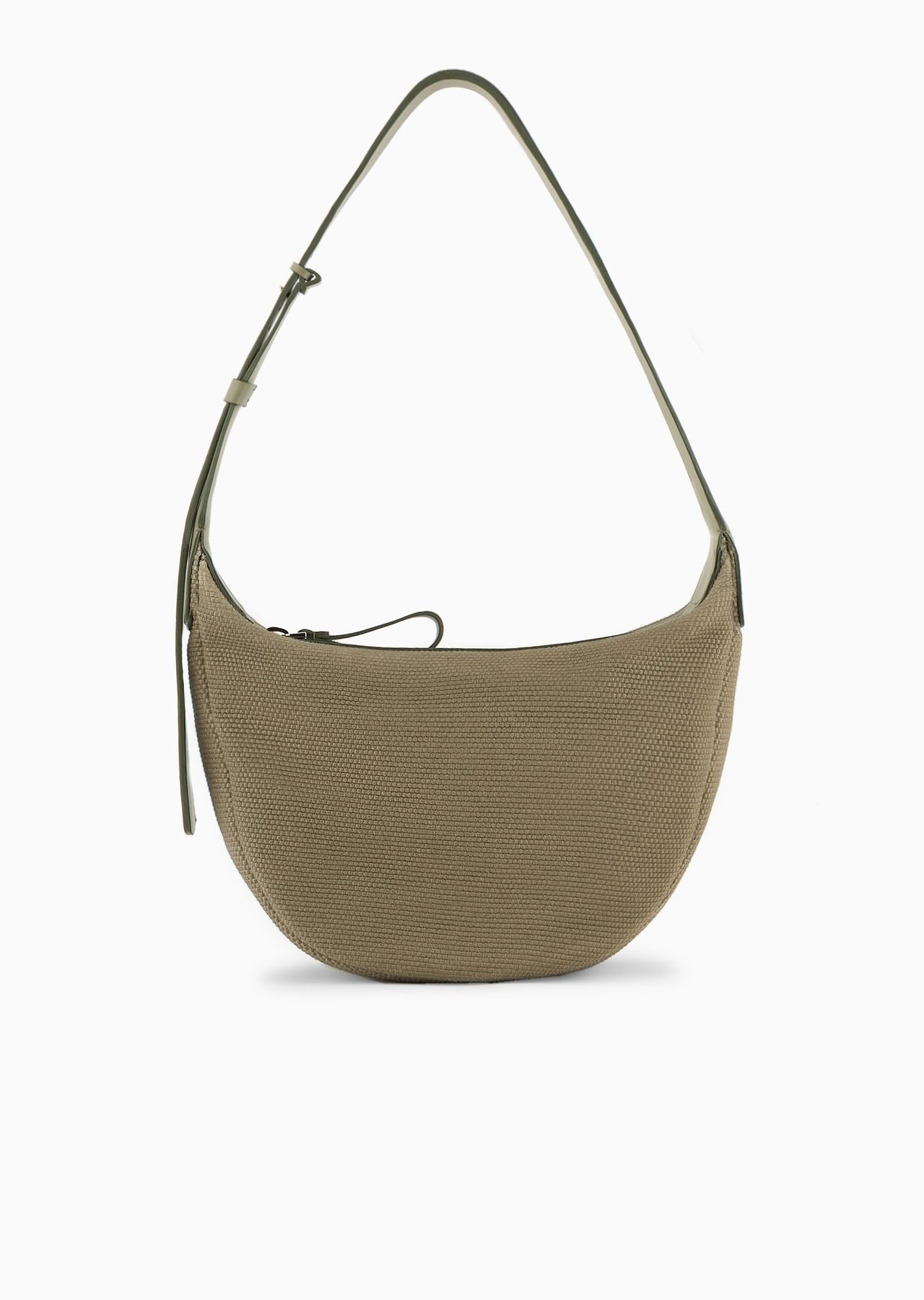 Small canvas and leather shoulder bag - 3