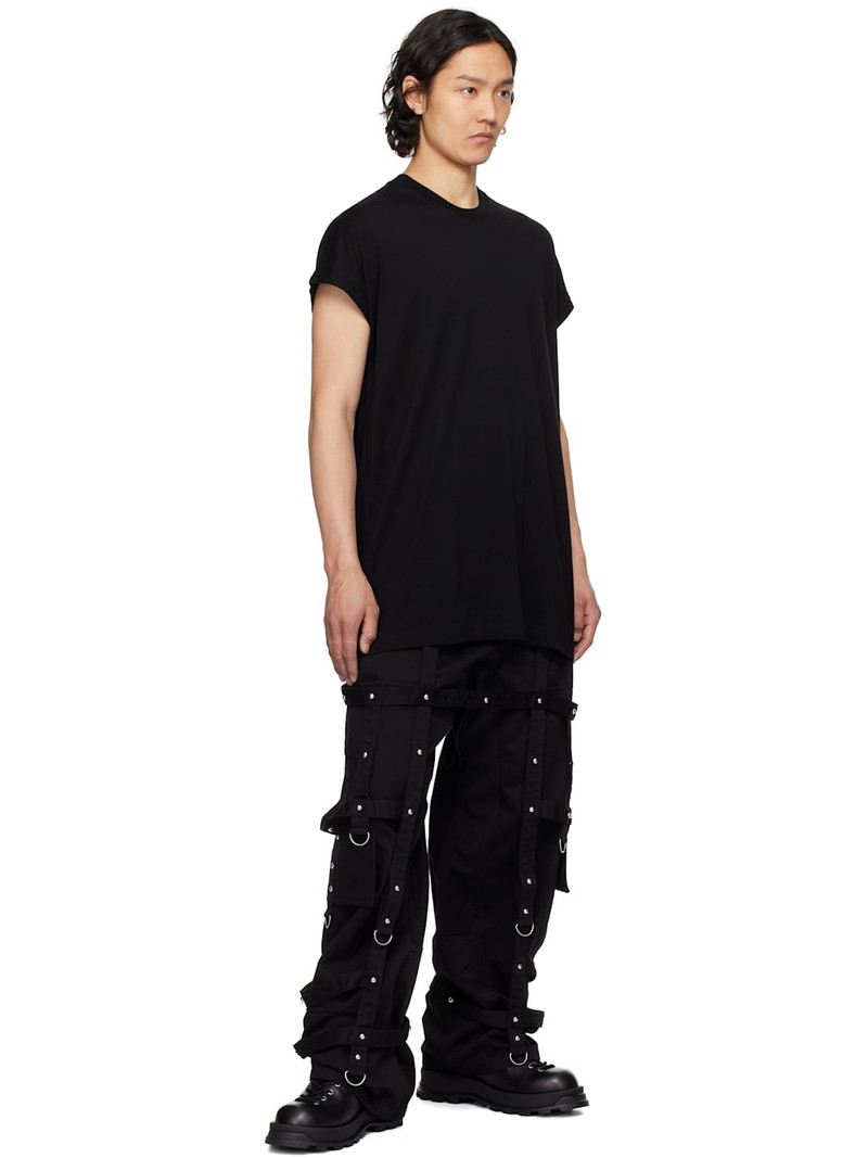 Julius Black Cotton Jersey Sleeveless T-shirt outlook