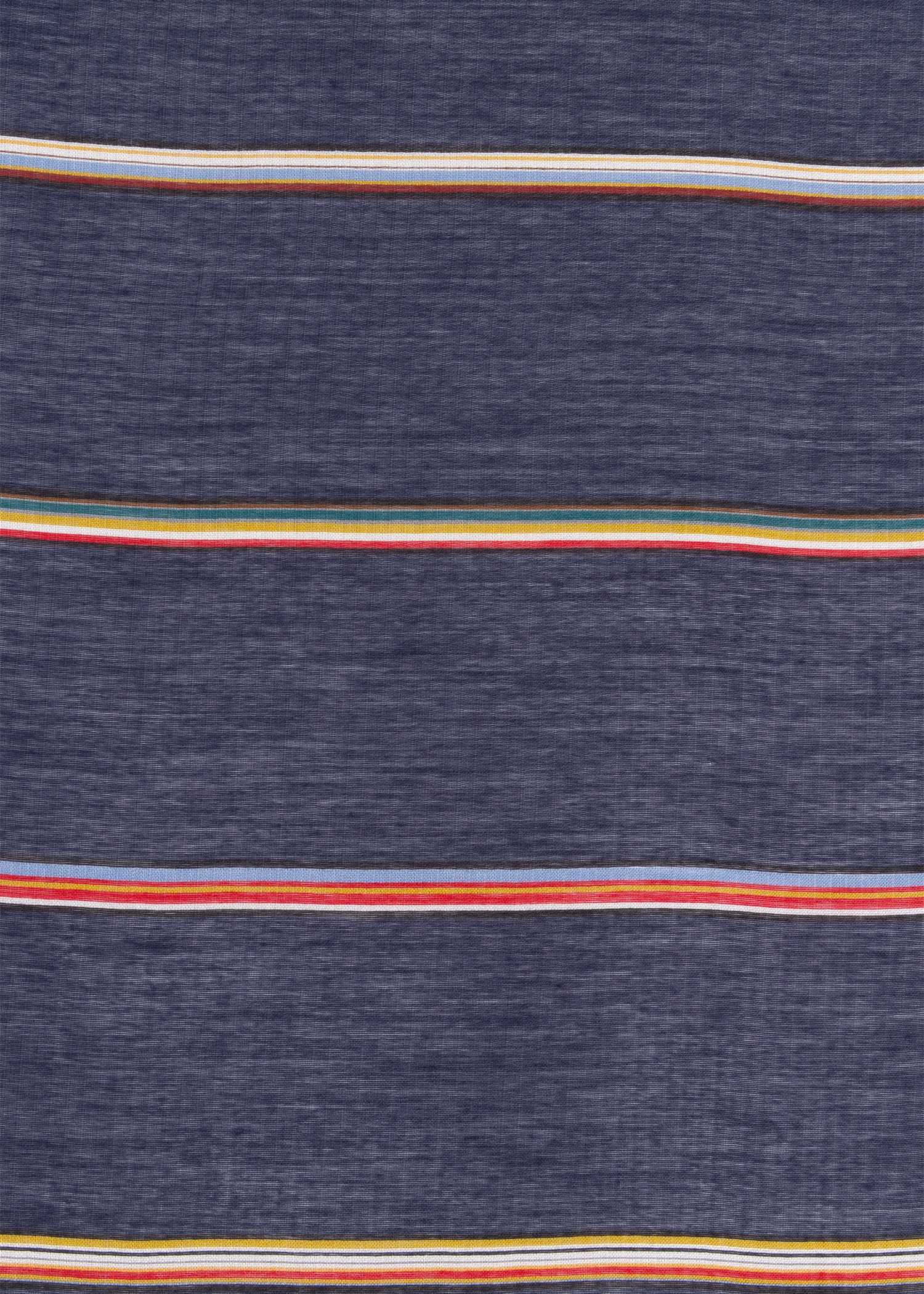 Women's Navy Broken 'Signature Stripe' Silk-Blend Scarf - 3