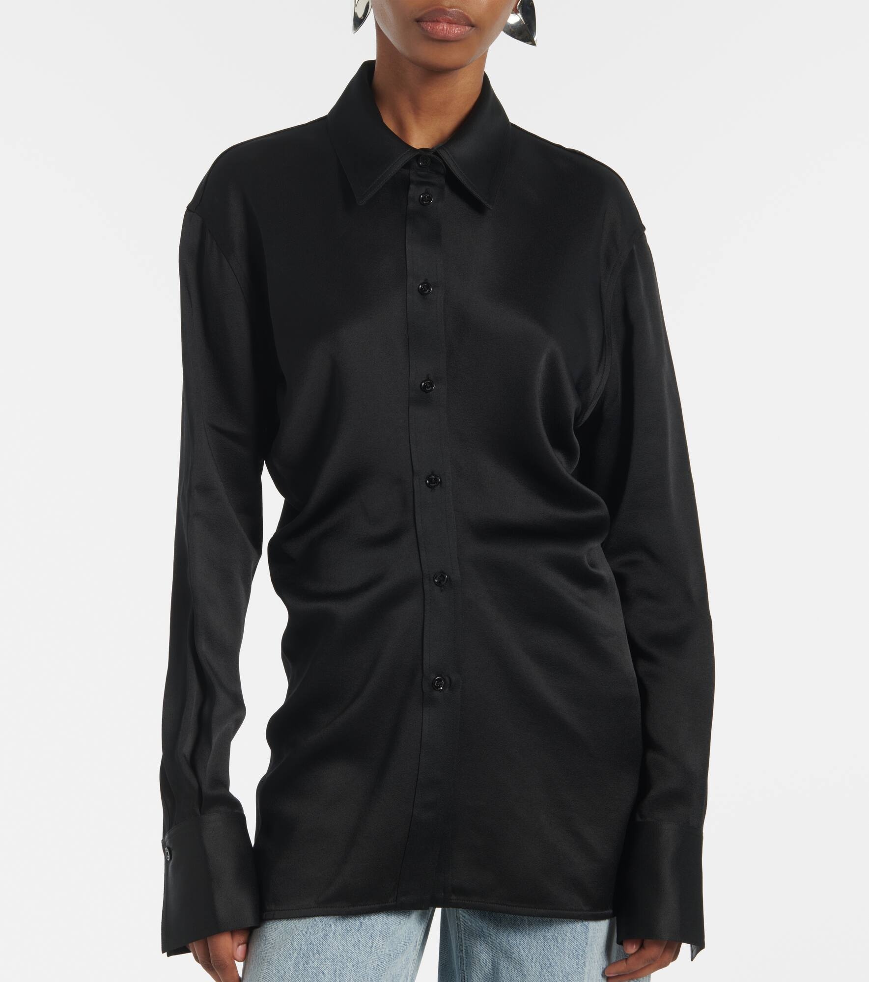 Slouch satin shirt - 5