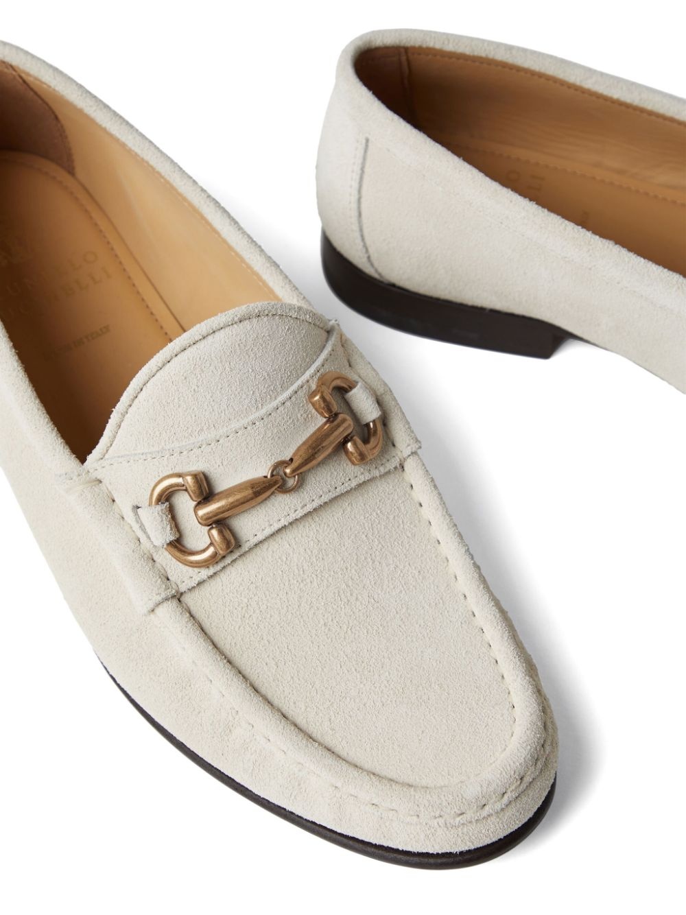 decorative-buckle leather shoes - 4
