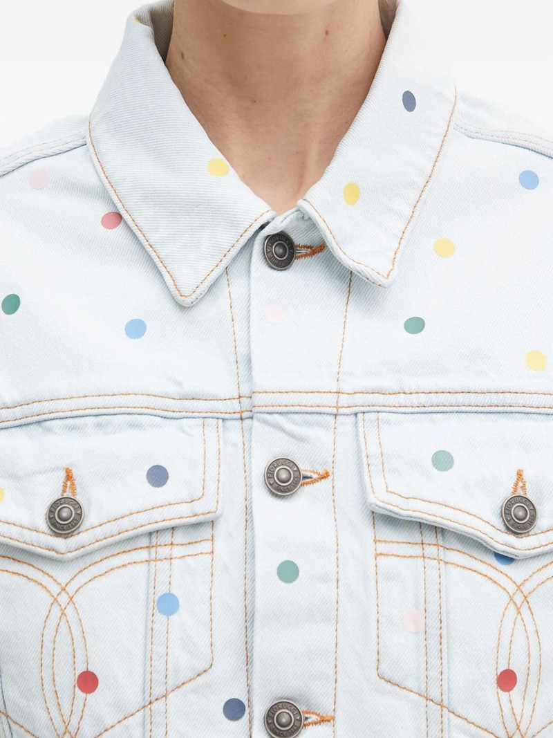 polka dot 데님 재킷 5