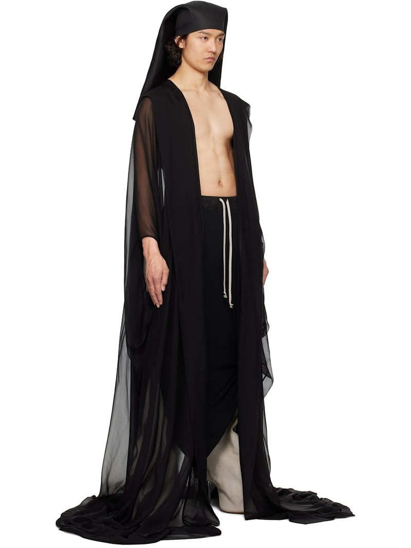 Rick Owens Black Hollywood Allahnah Coat outlook