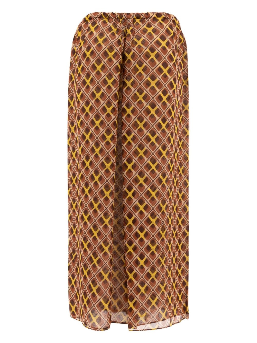 geometric-print trousers - 2