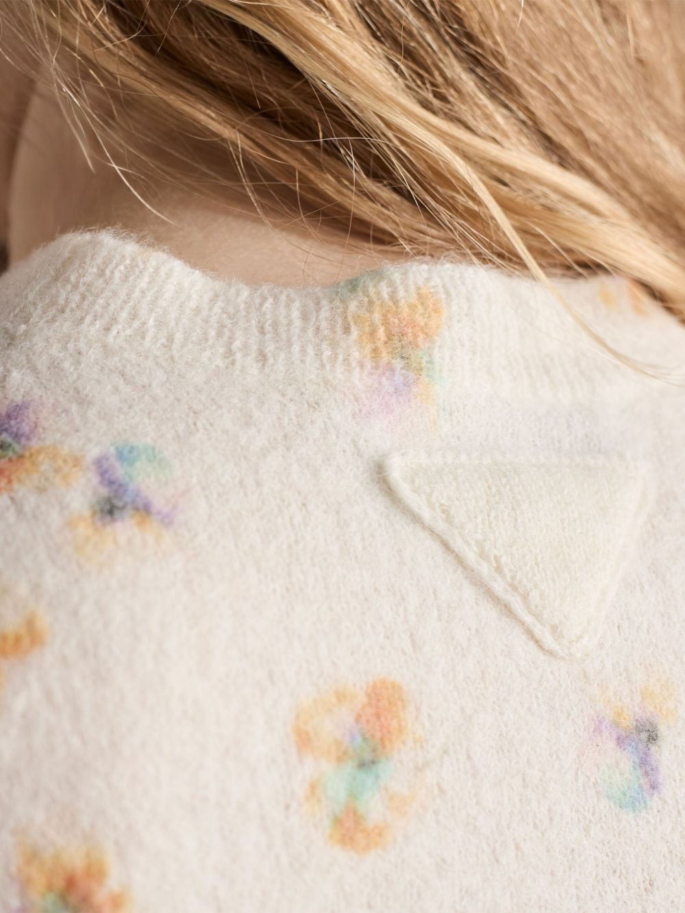 floral-pattern wool T-shirt - 5
