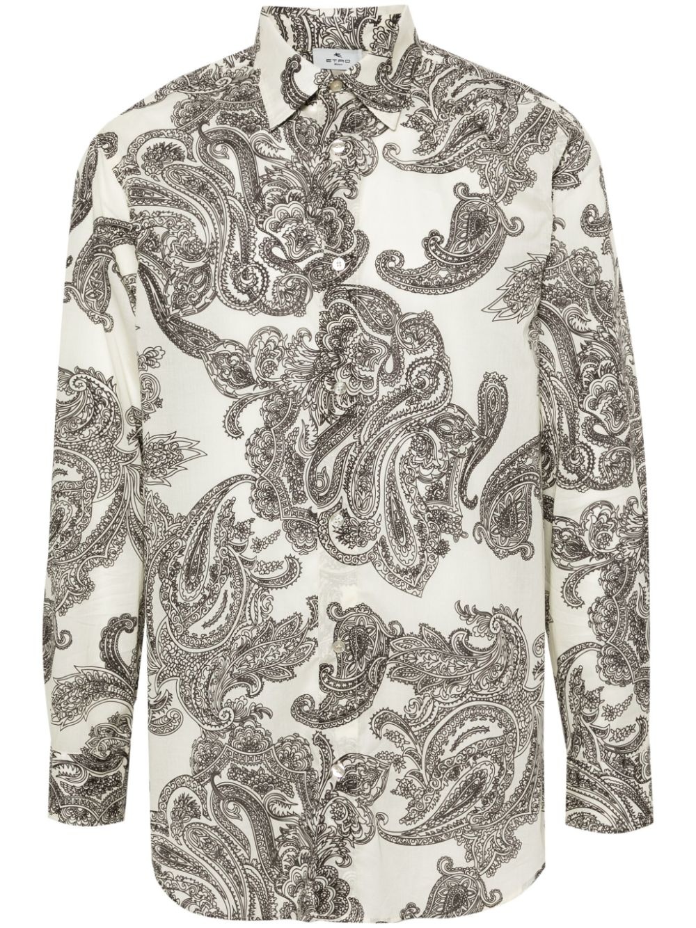 paisley-print cotton shirt - 1