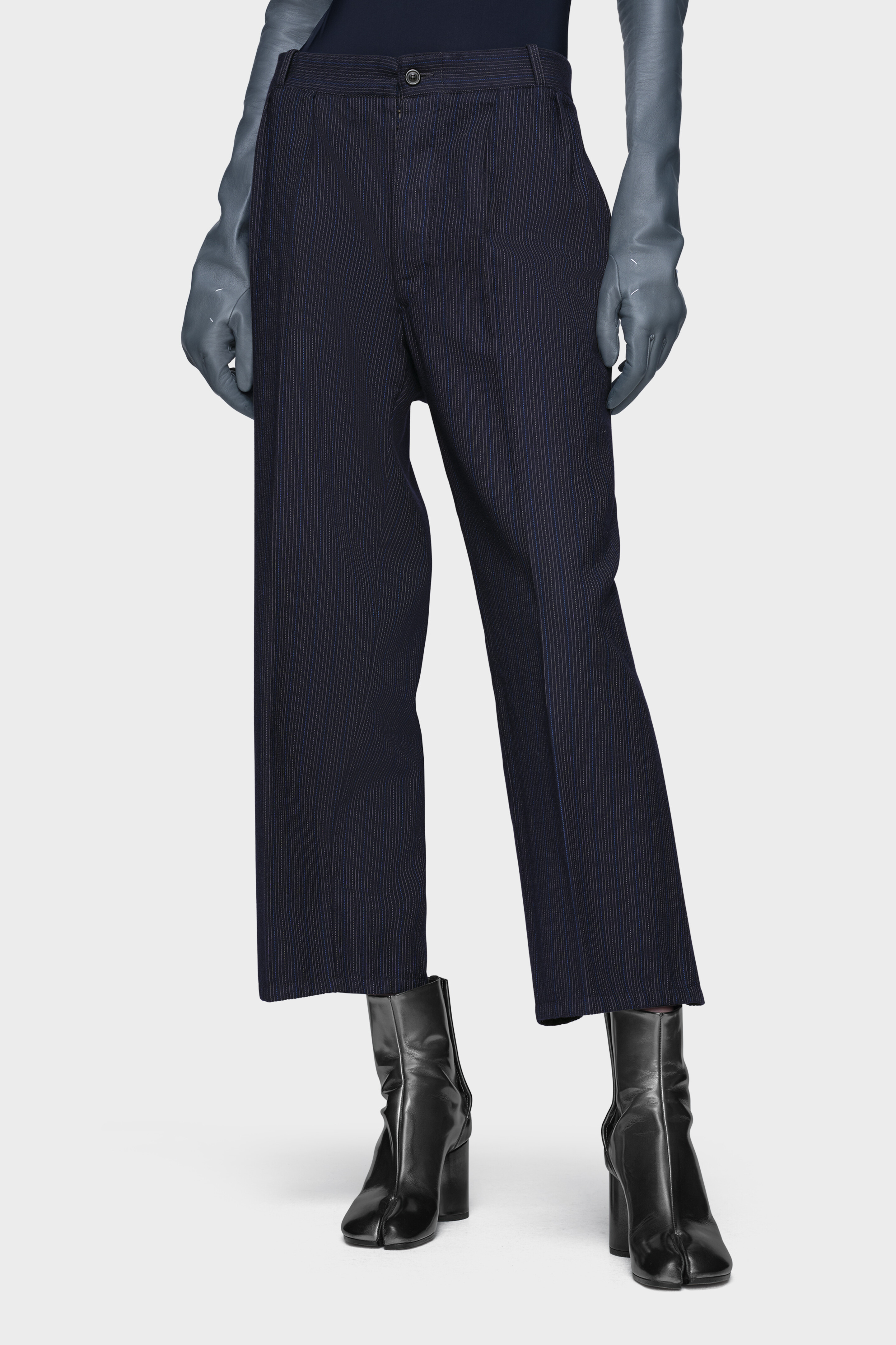 Pinstripe wool trousers - 2