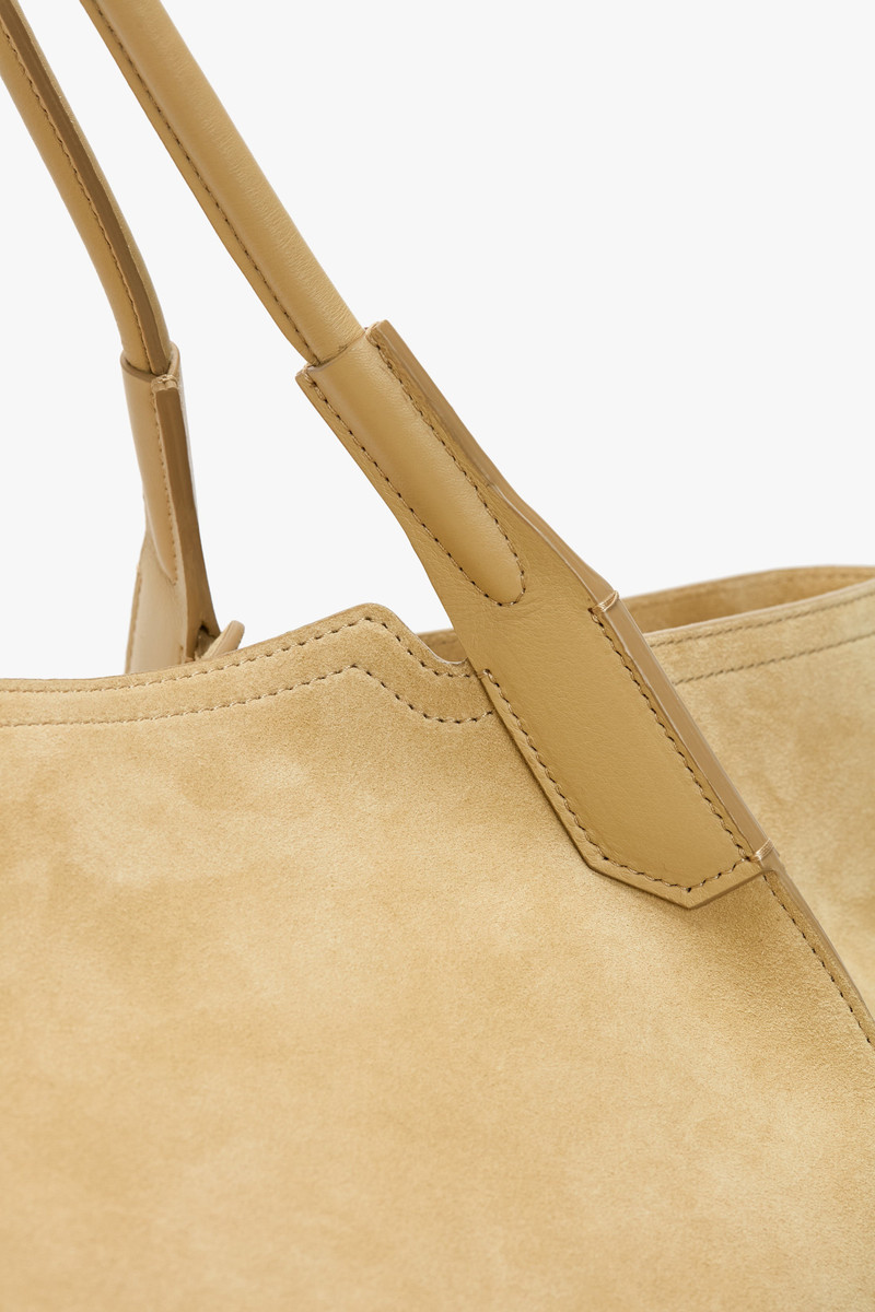 Victoria Beckham XL Victoria Tote In Sand Suede outlook